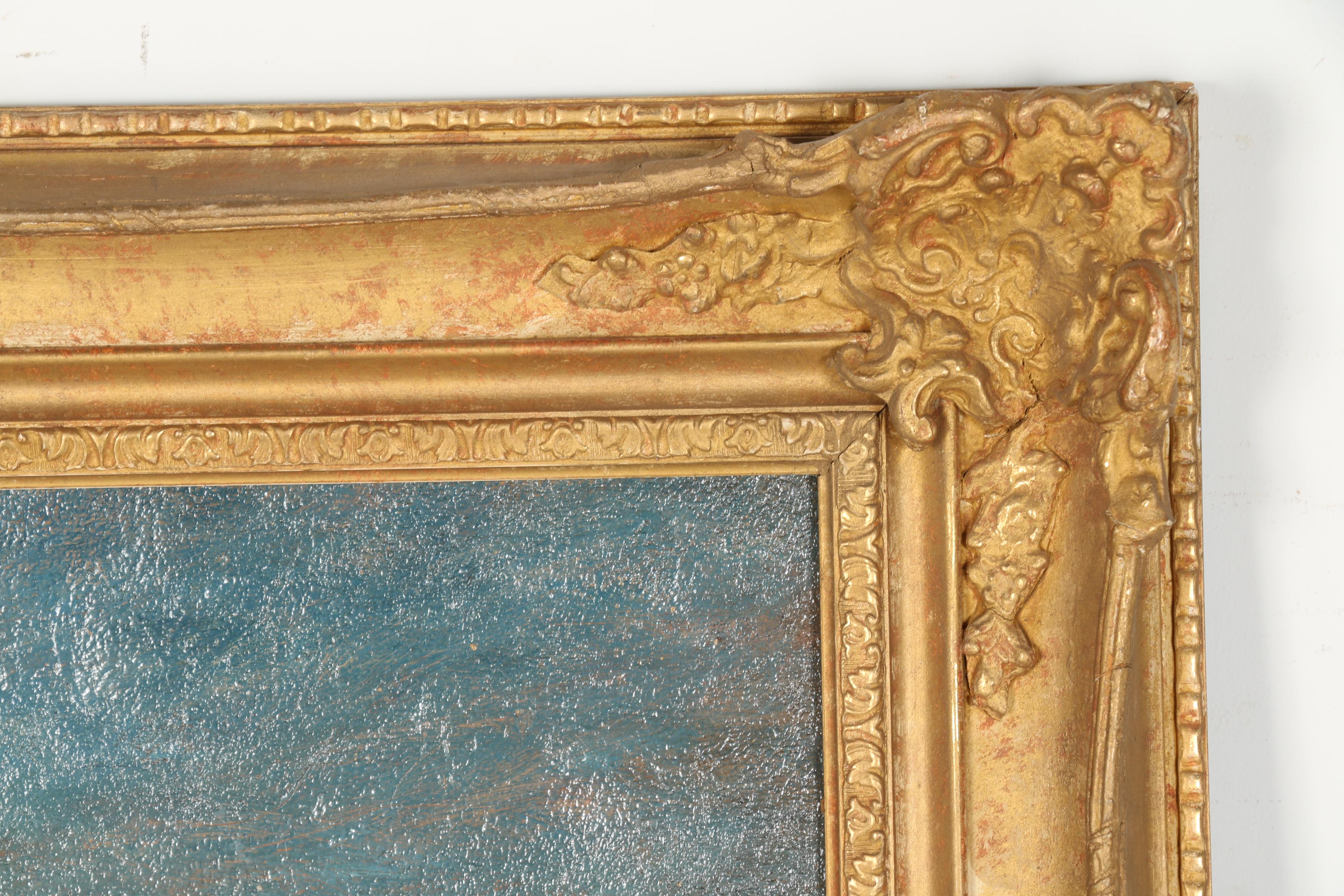 W. Wilson Oil Painting on Canvas of Landscape