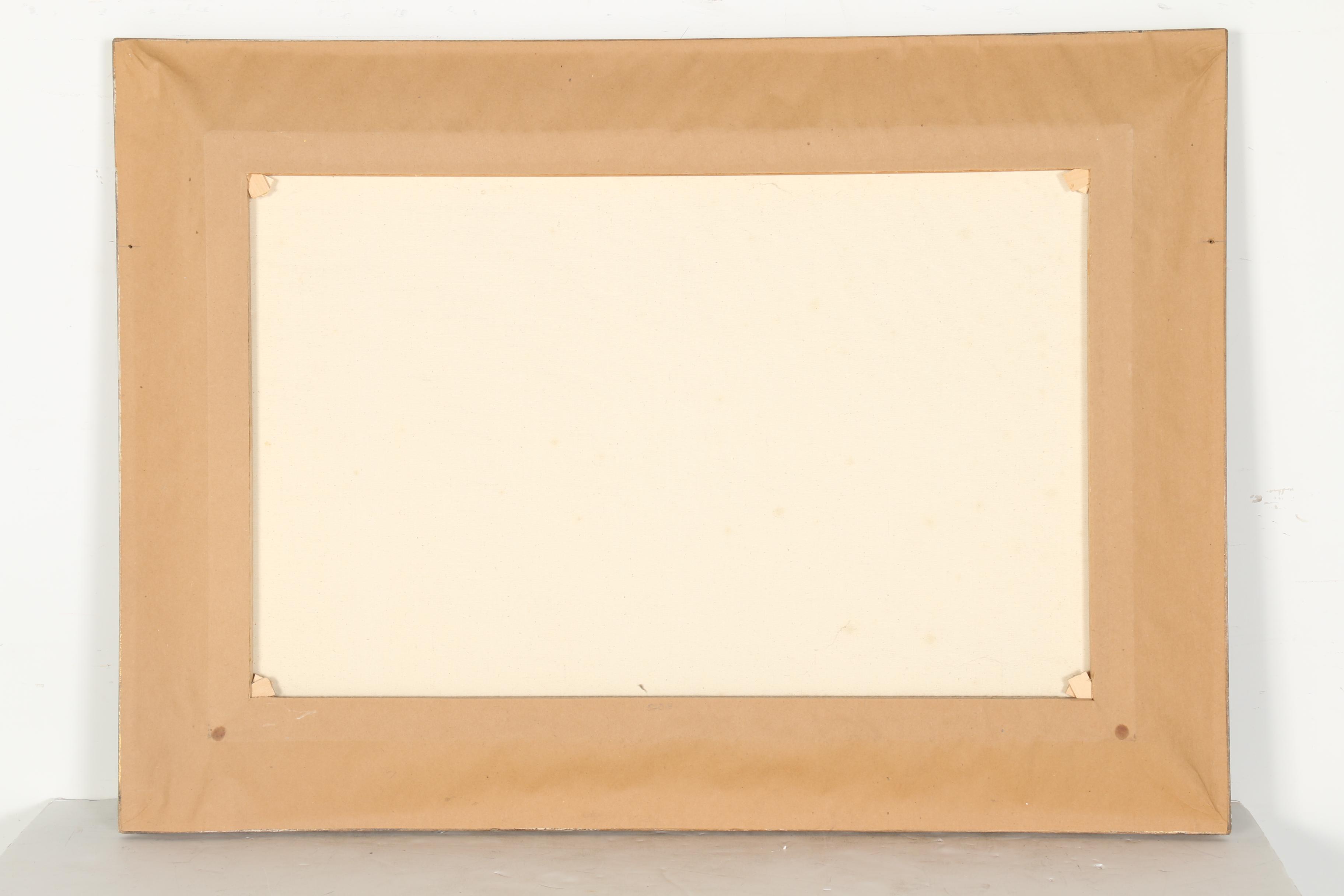 Signed Original Oil Painting Of Town Scene