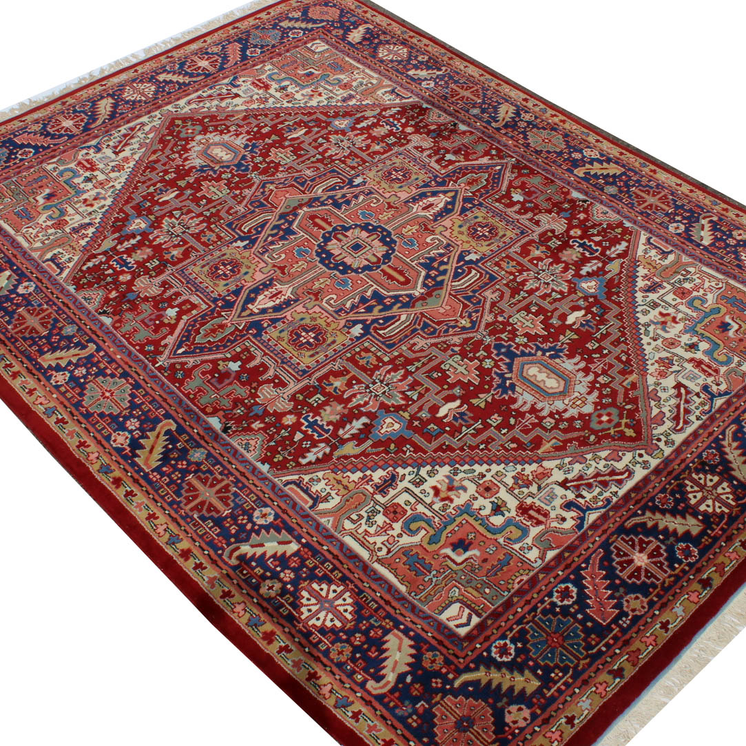 Hand Knotted Indian "Ardabil" Room Size Rug