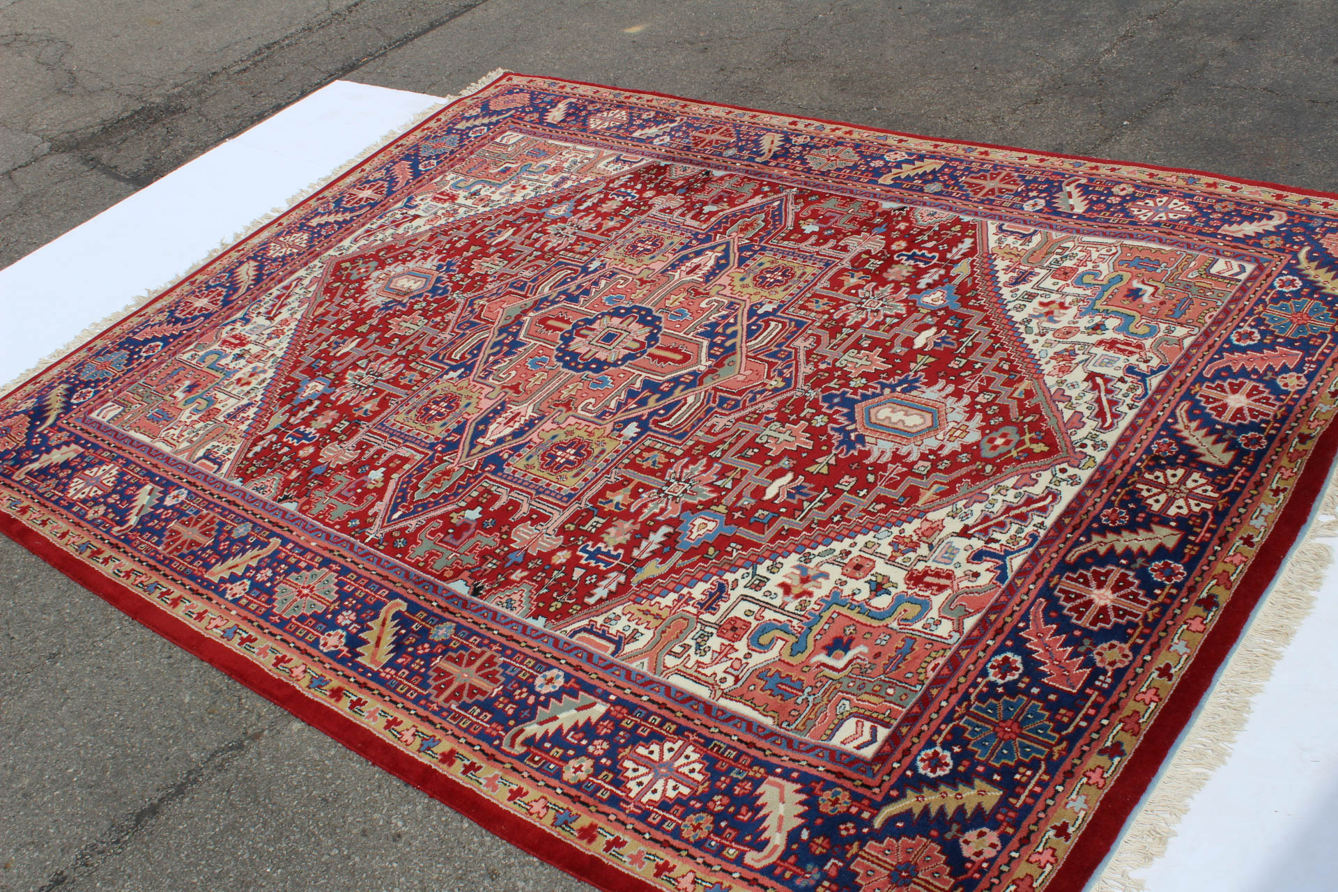 Hand Knotted Indian "Ardabil" Room Size Rug