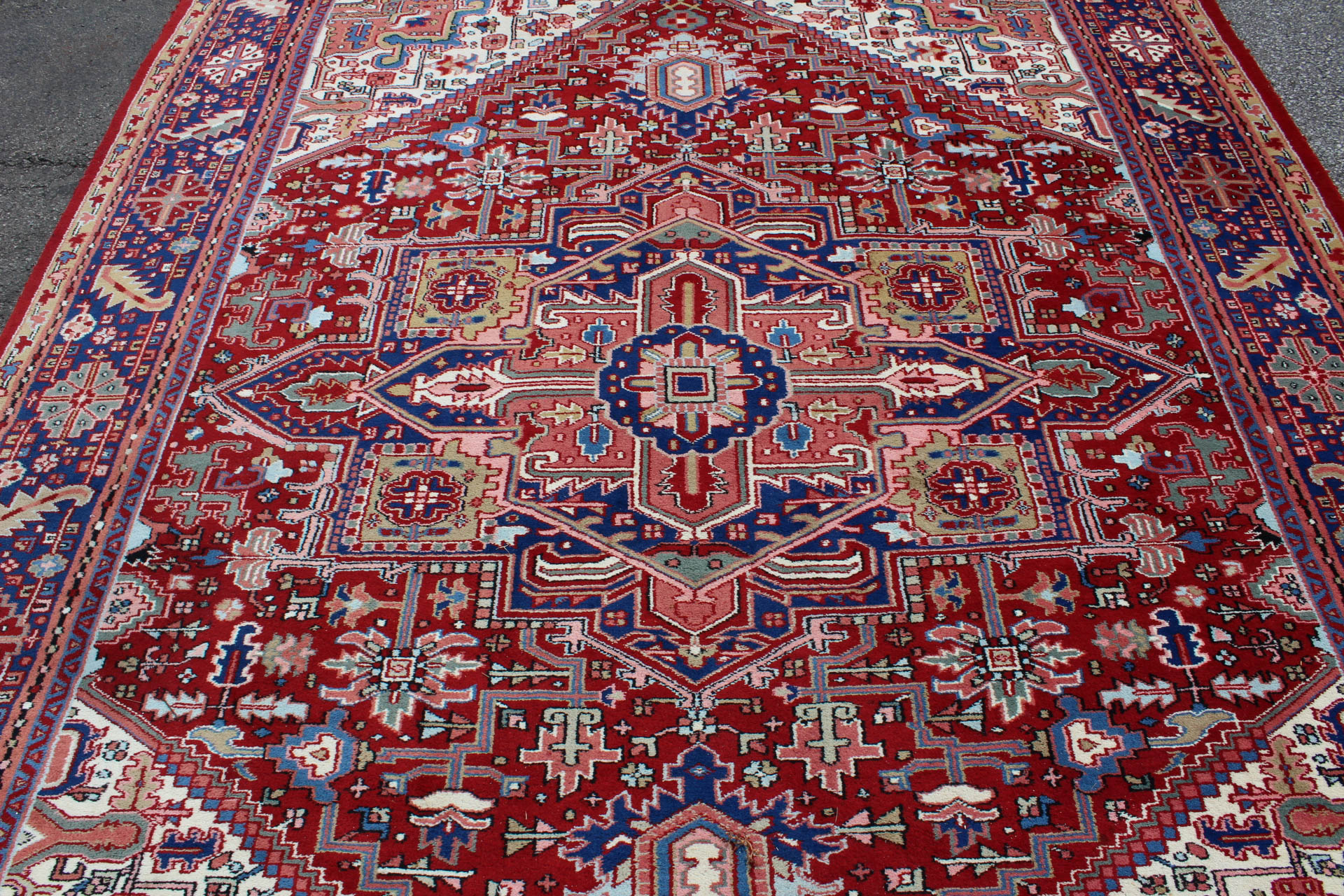 Hand Knotted Indian "Ardabil" Room Size Rug