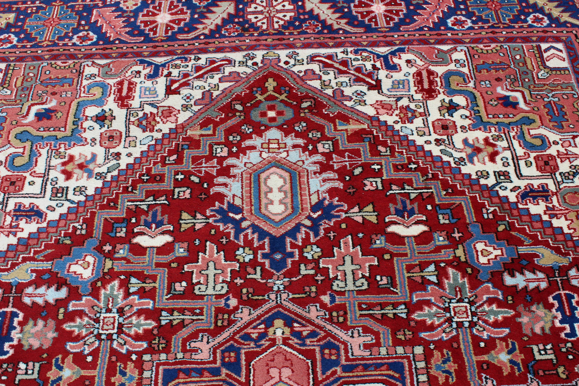 Hand Knotted Indian "Ardabil" Room Size Rug