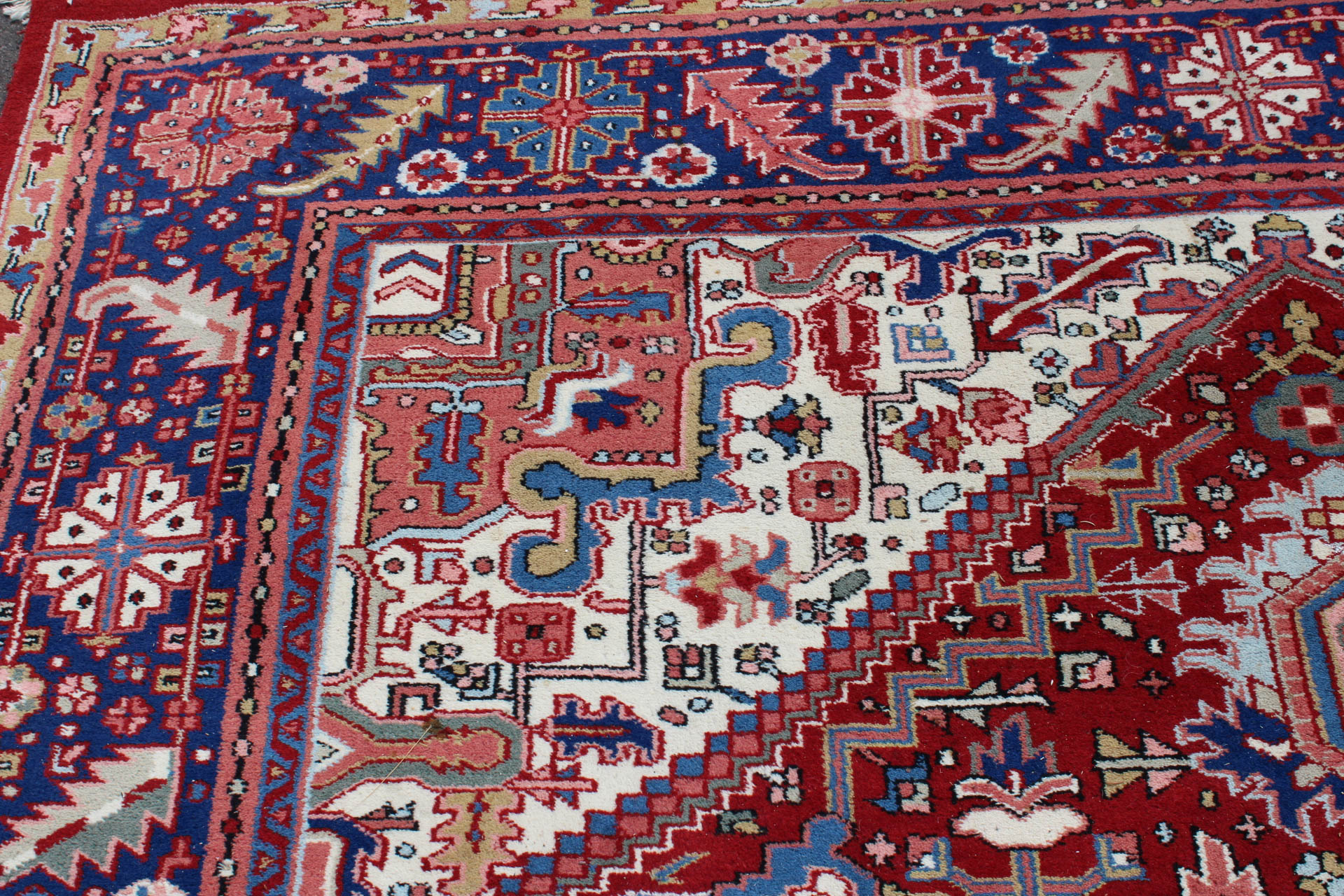 Hand Knotted Indian "Ardabil" Room Size Rug
