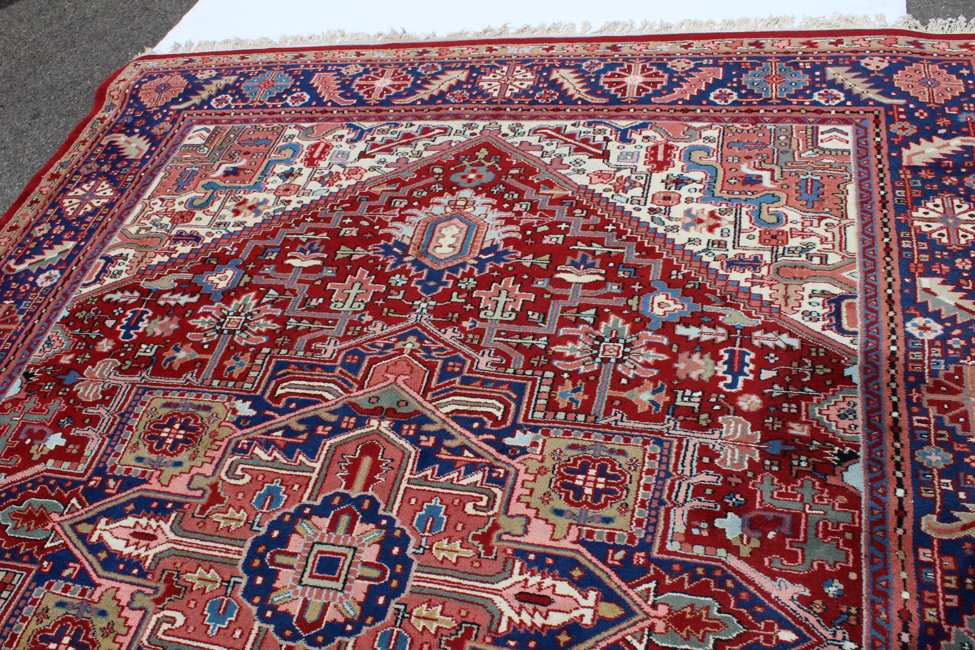 Hand Knotted Indian "Ardabil" Room Size Rug