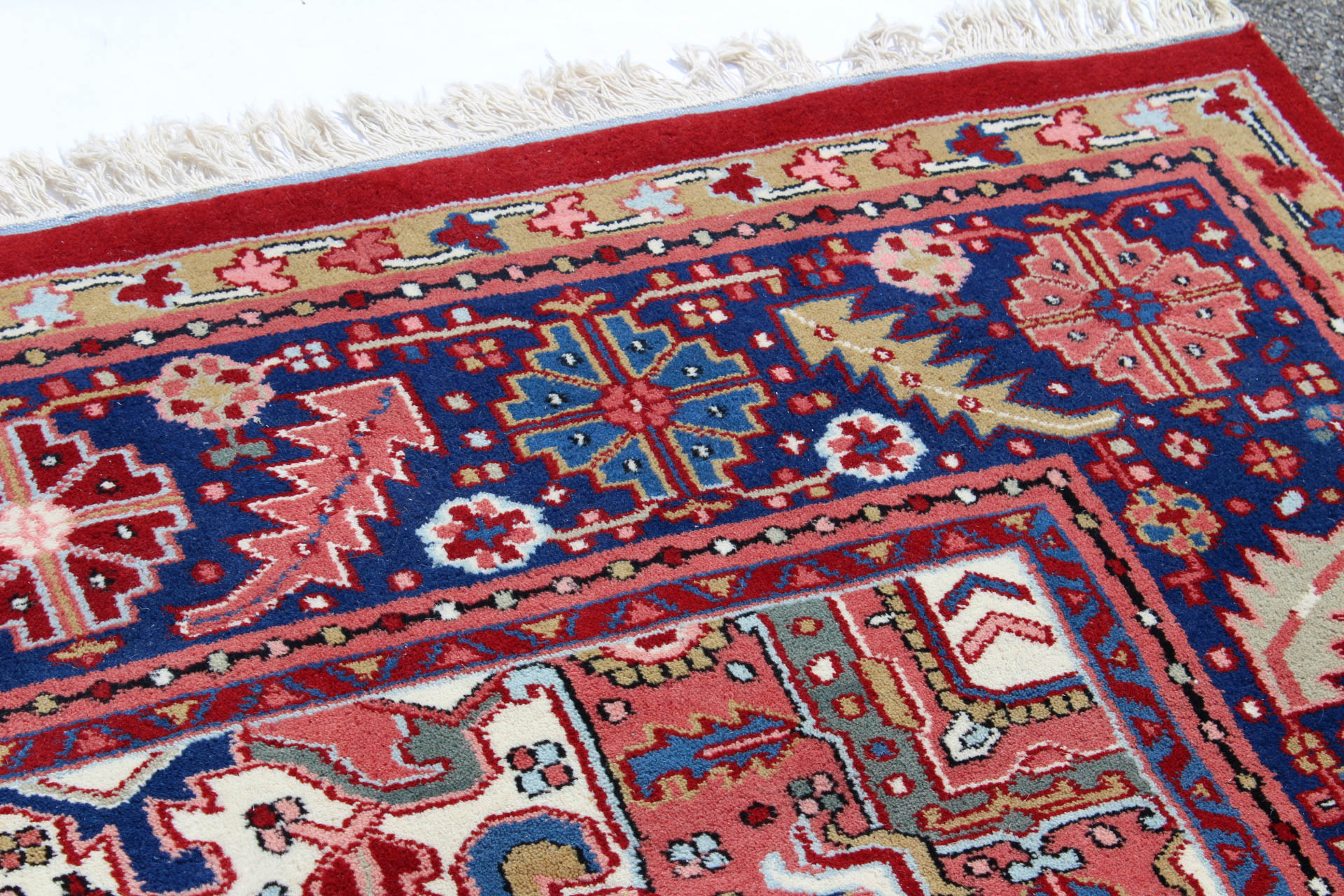 Hand Knotted Indian "Ardabil" Room Size Rug