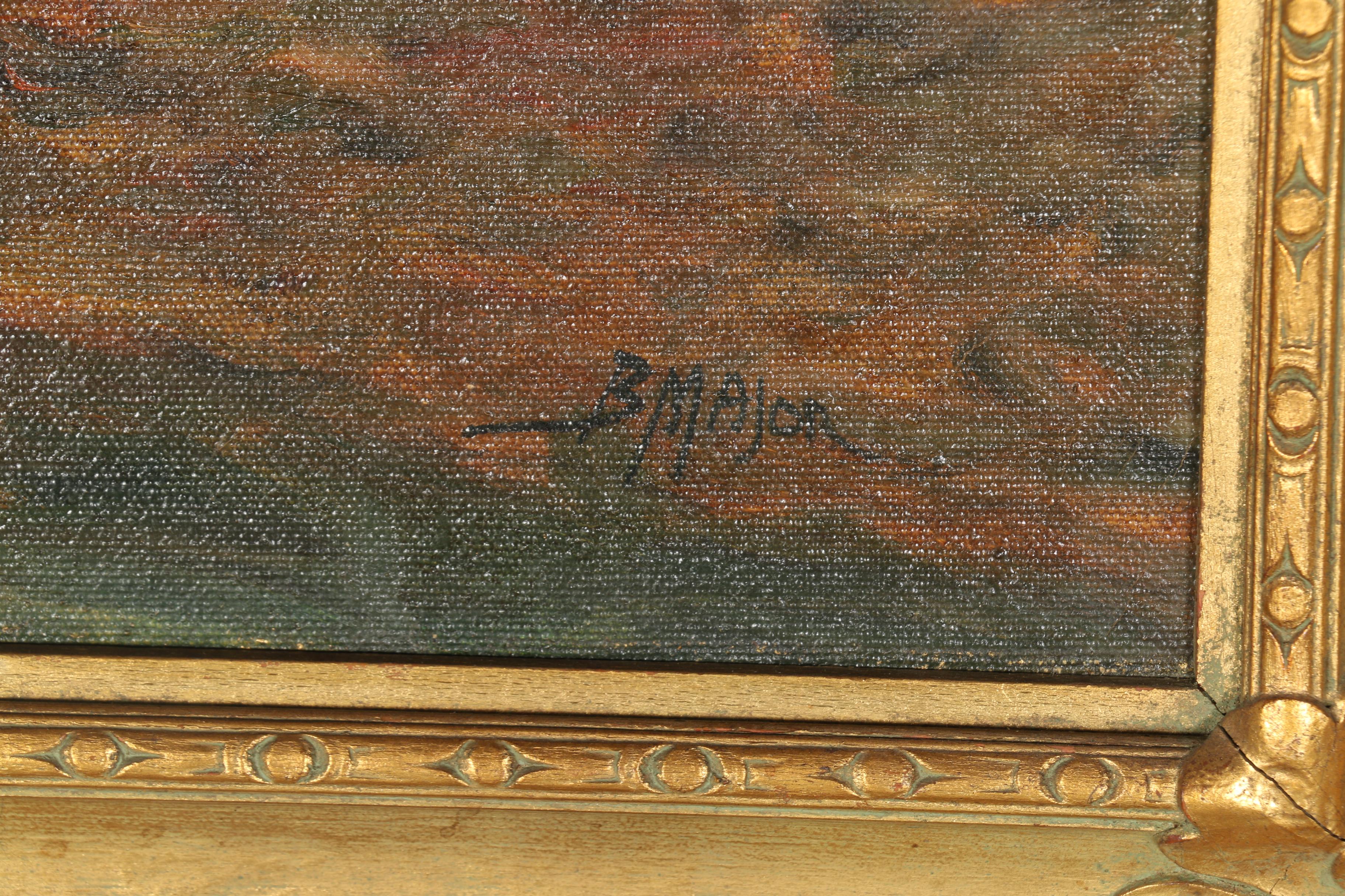 Boris B. Major Oil Painting on Canvas "Birches"