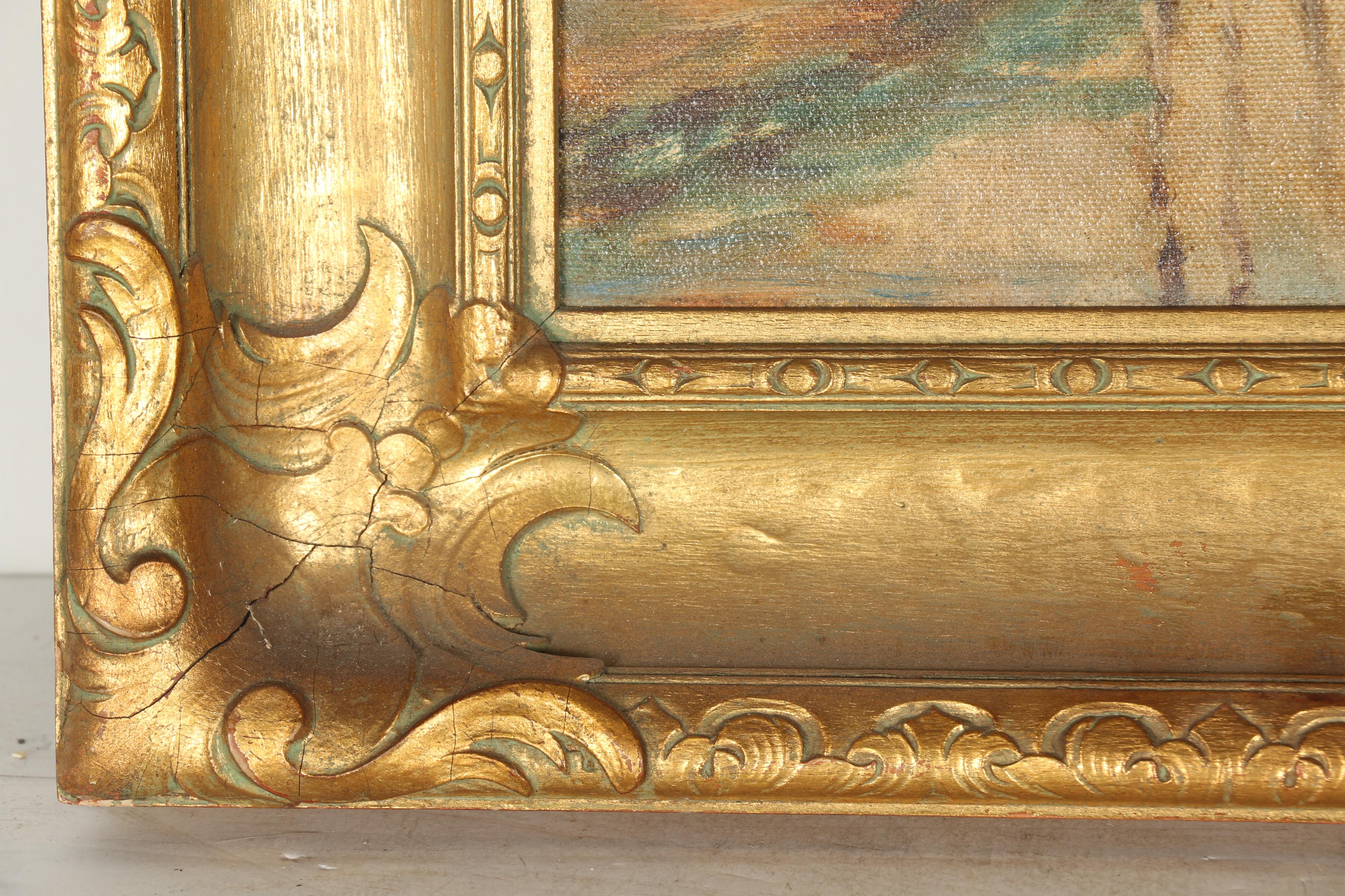 Boris B. Major Oil Painting on Canvas "Birches"