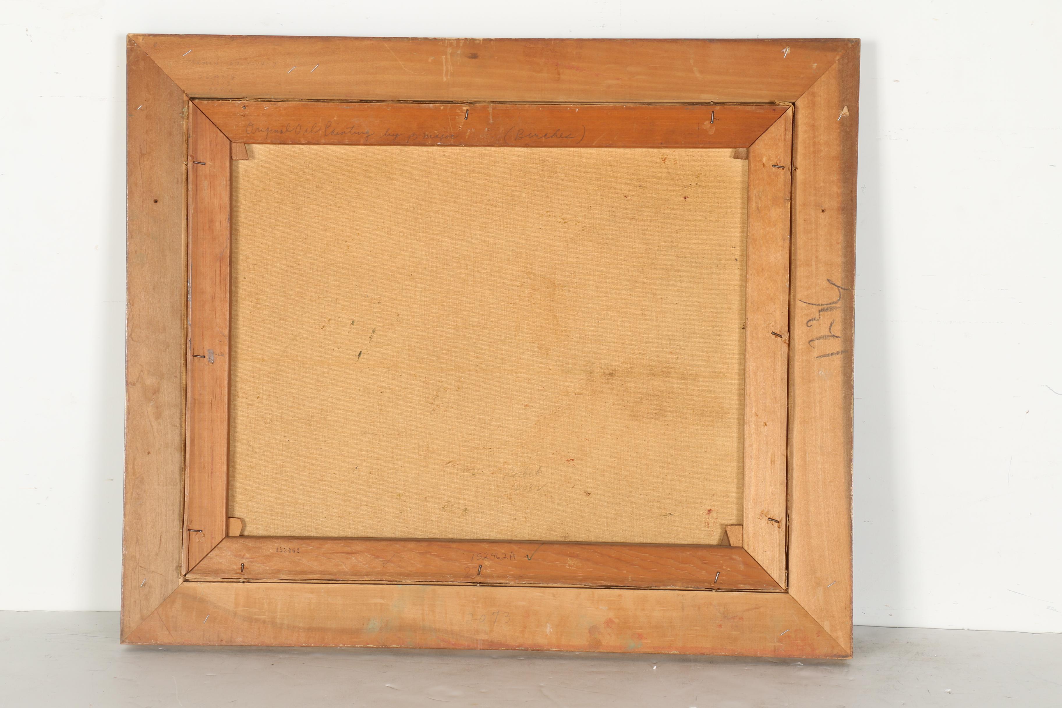 Boris B. Major Oil Painting on Canvas "Birches"