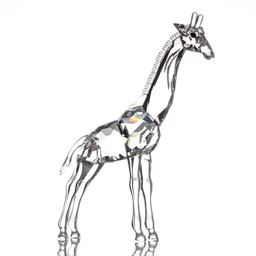 Swarovski Crystal Giraffe Figurine