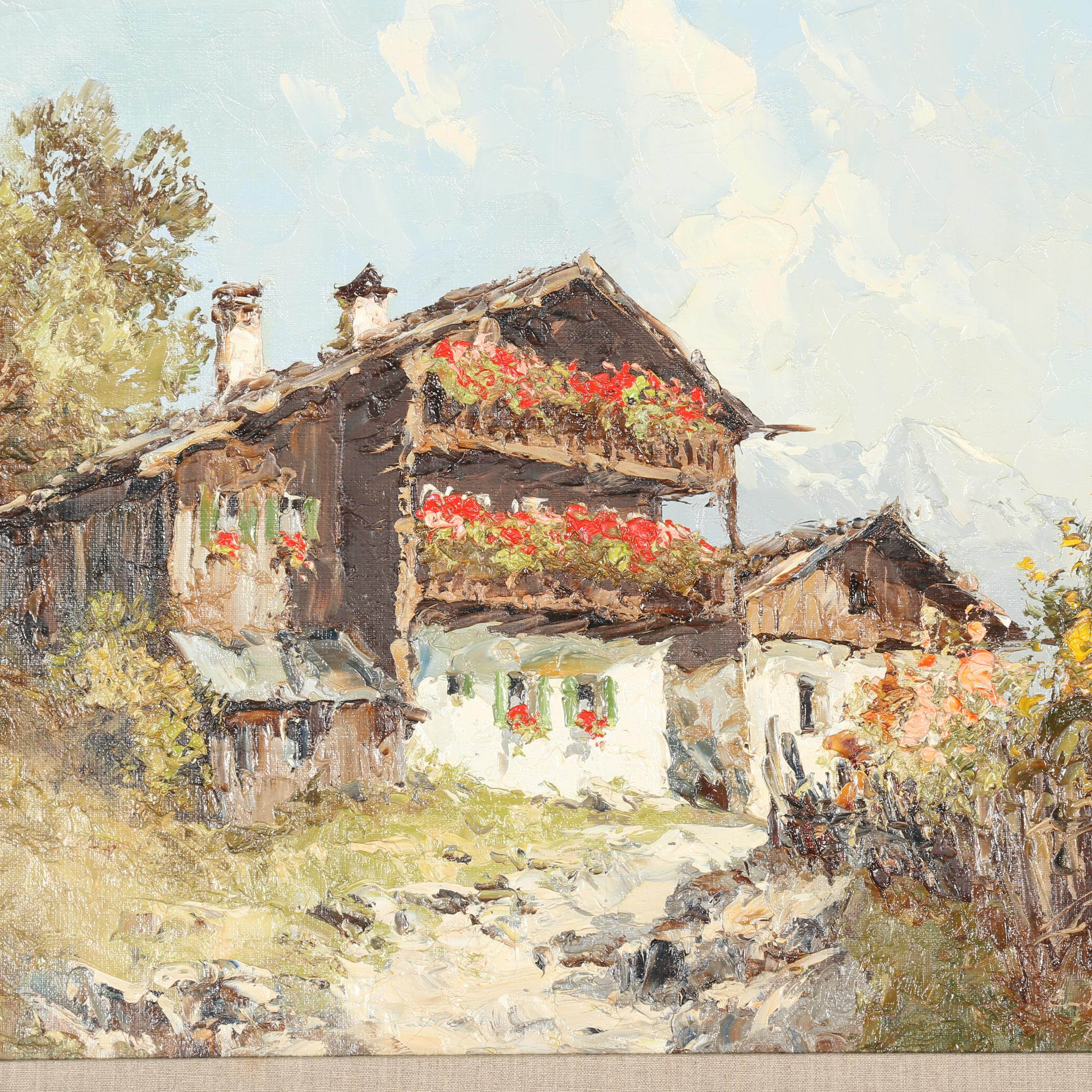 Erich Paulsen Oil Painting of "Chalet"