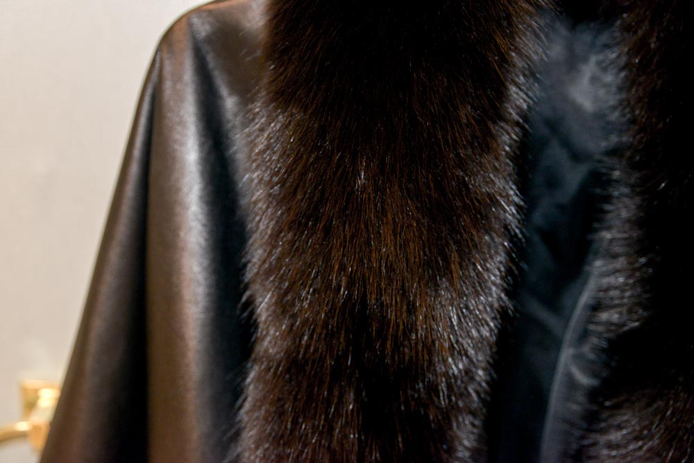 Tiboa Leathers American Craftsman Coat with Fur Trim