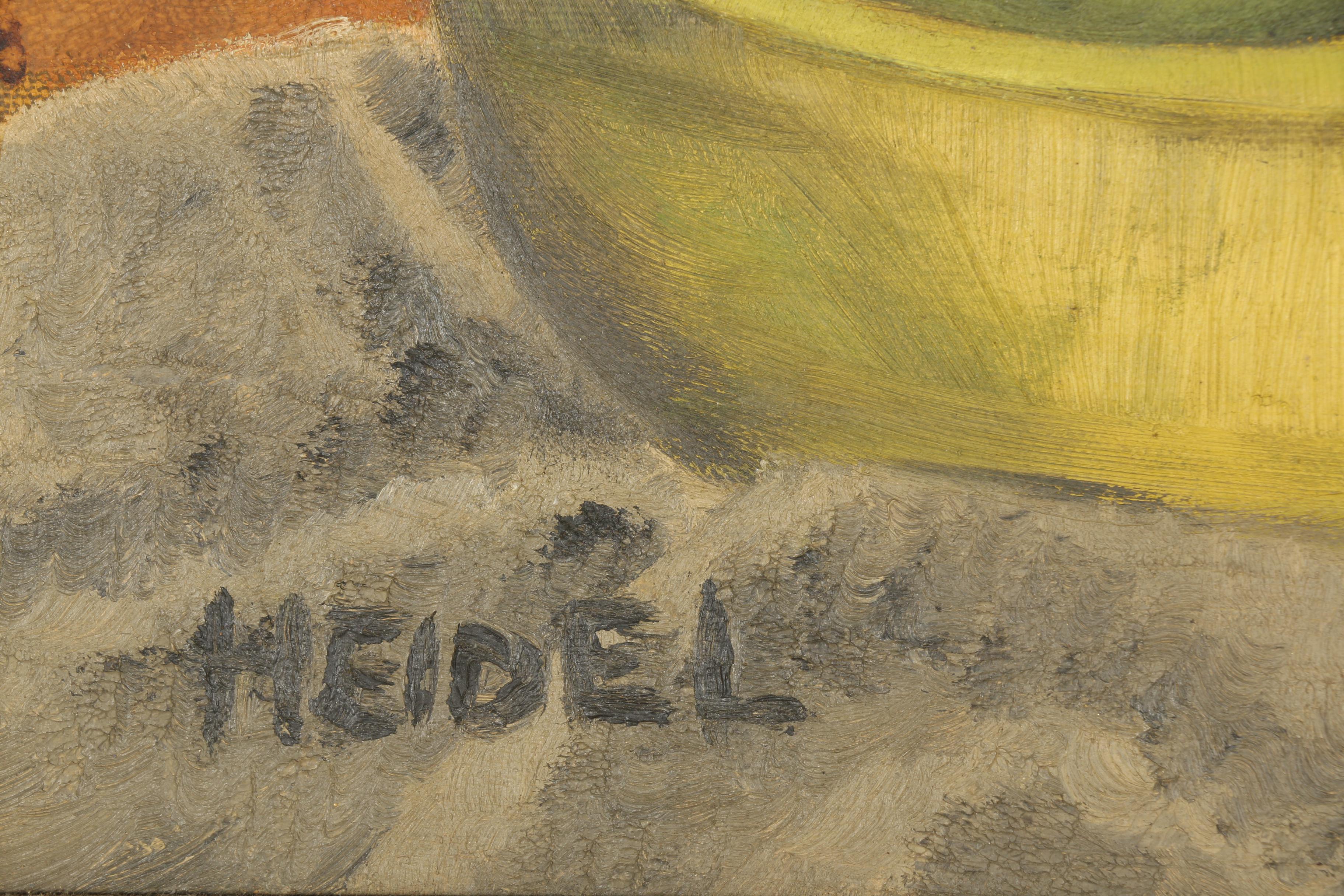 Heidel Oil Painting on Canvas Board of Still Life