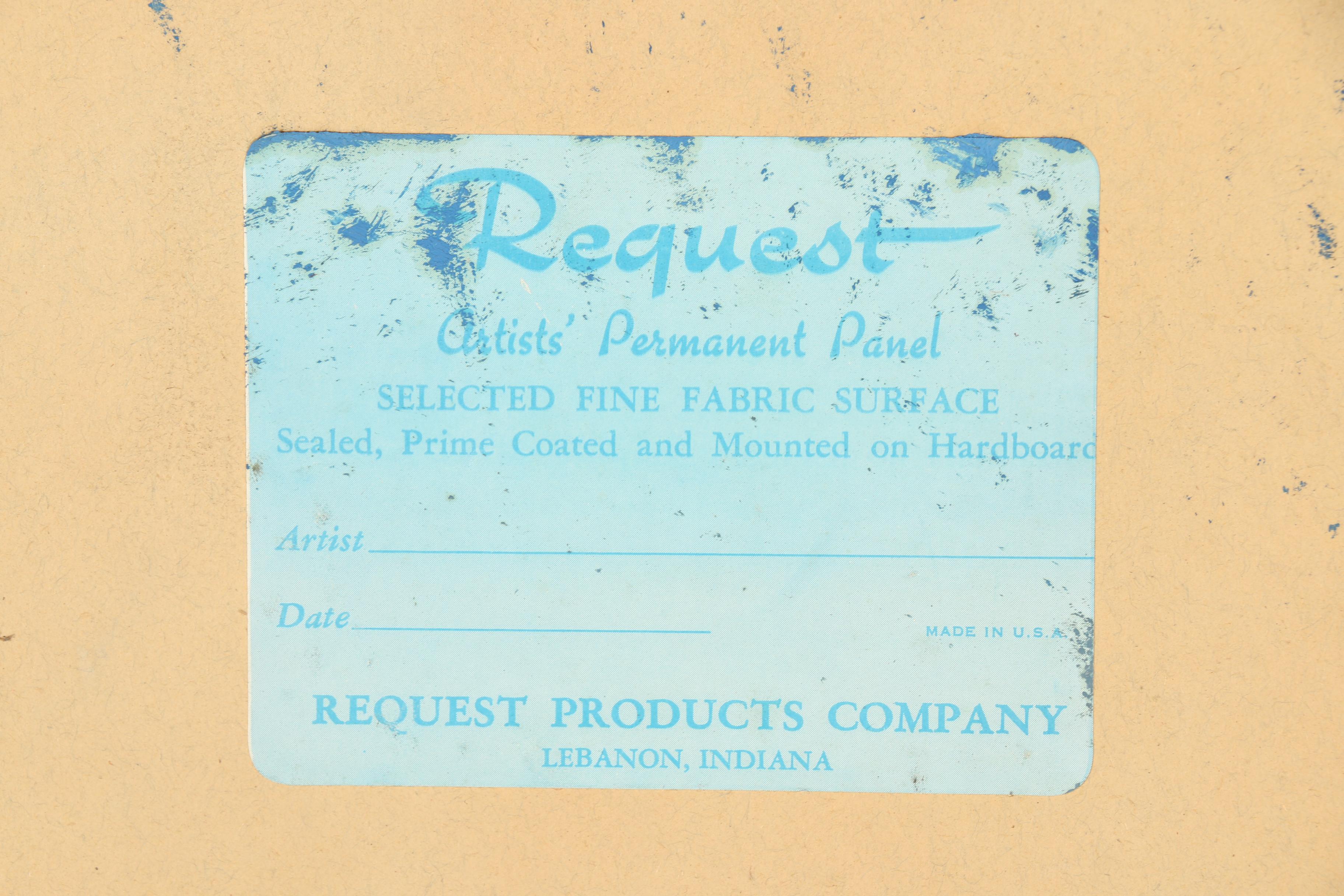 Heidel Oil Painting on Canvas Board of Still Life