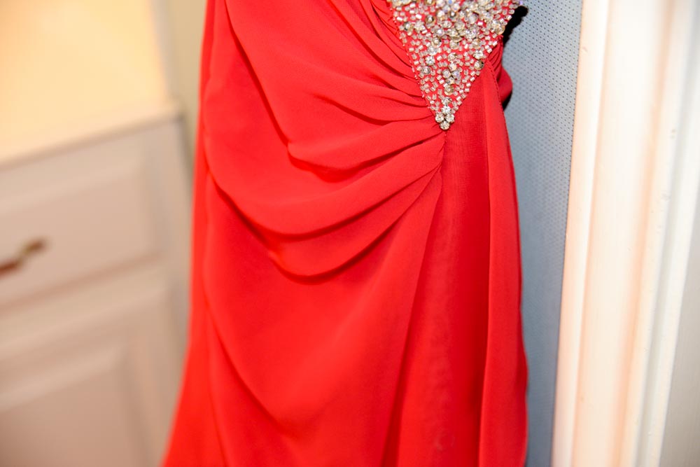 Black Lillie Rubin Evening Gown and Red Dress