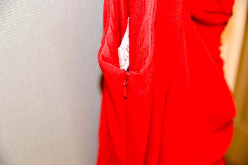 Black Lillie Rubin Evening Gown and Red Dress