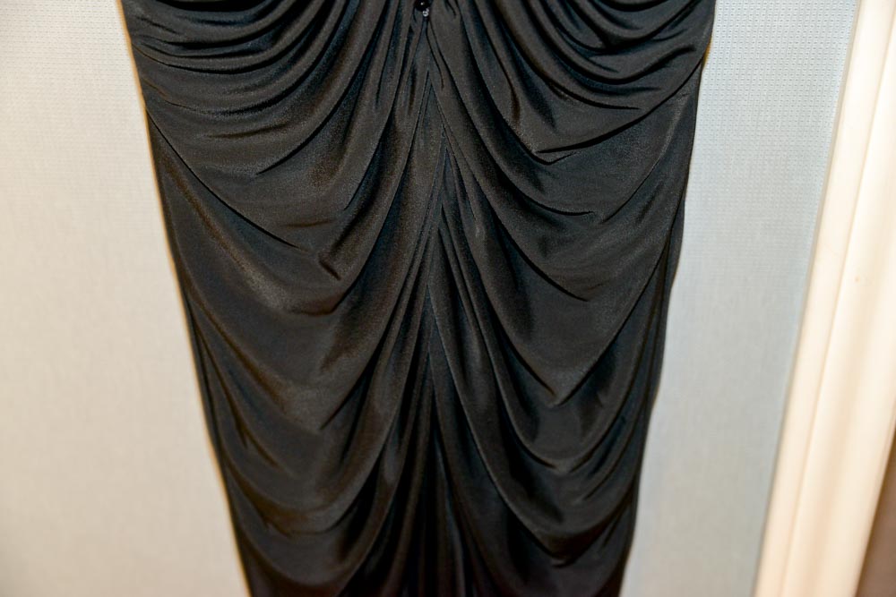 Black Lillie Rubin Evening Gown and Red Dress