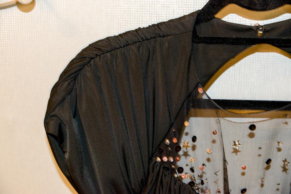 Black Lillie Rubin Evening Gown and Red Dress