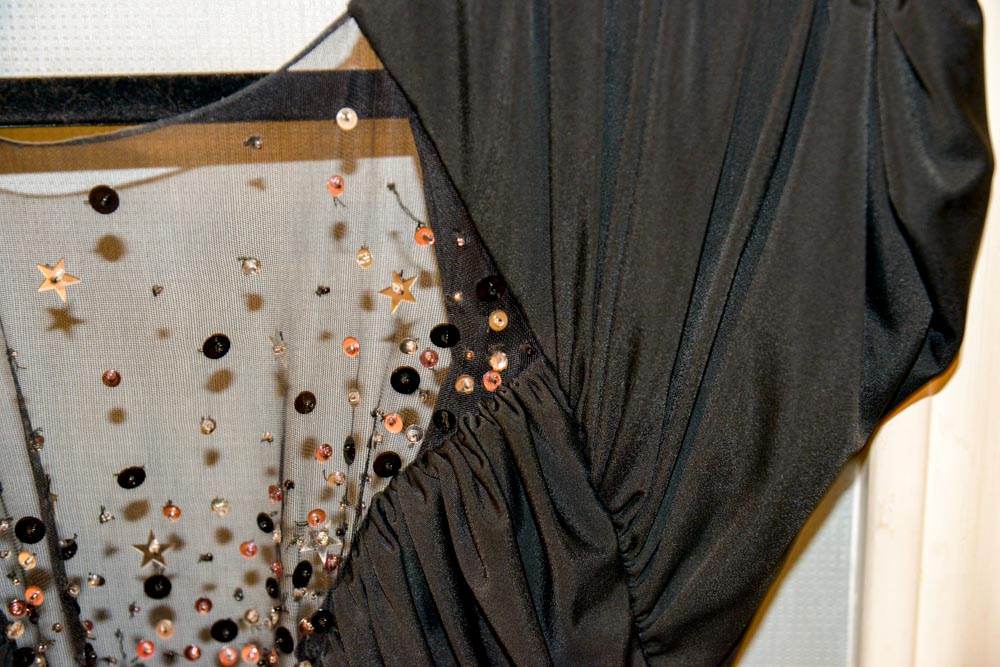 Black Lillie Rubin Evening Gown and Red Dress