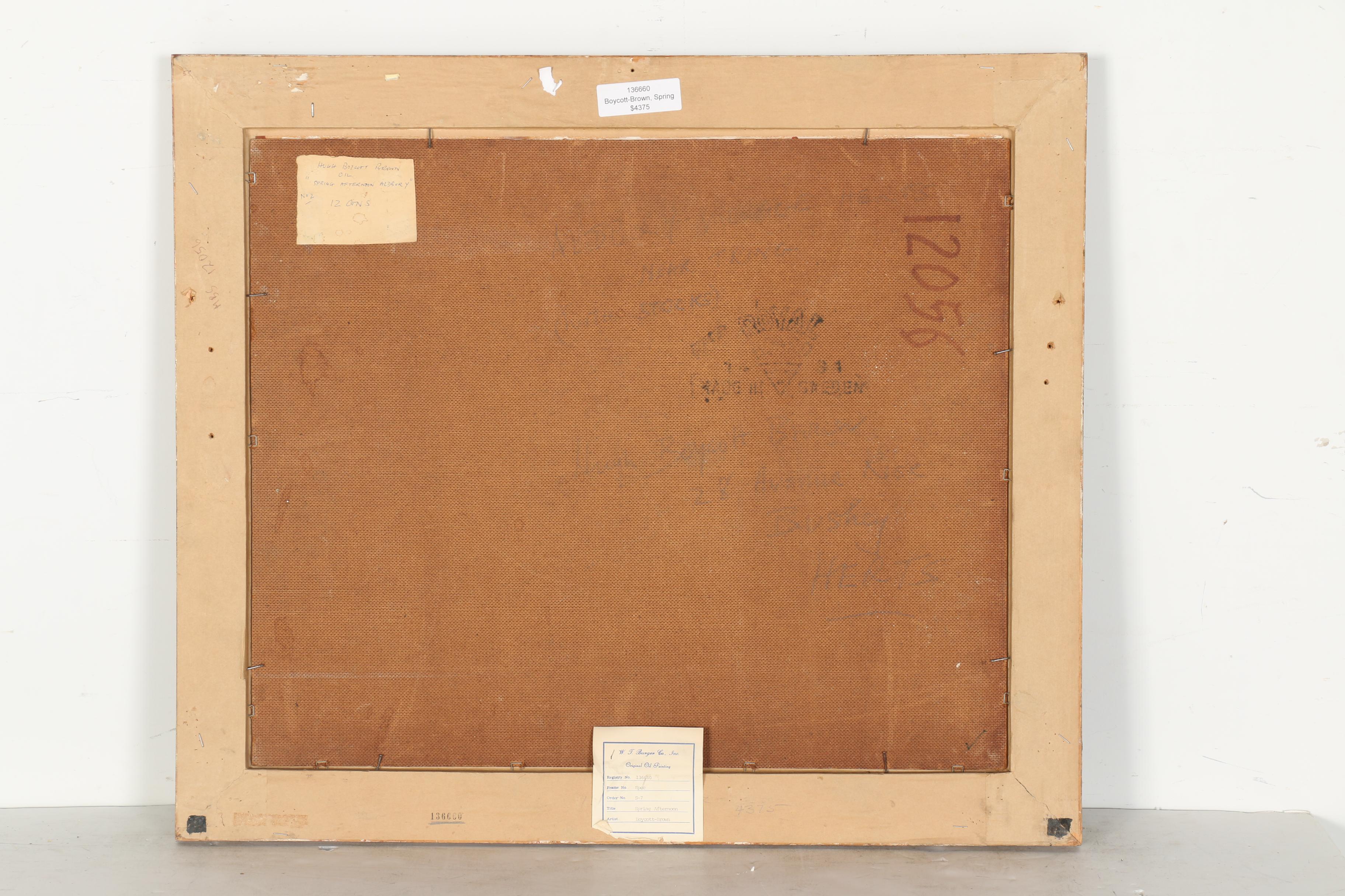 Hugh Boycott-Brown Oil Painting of "Spring Afternoon"