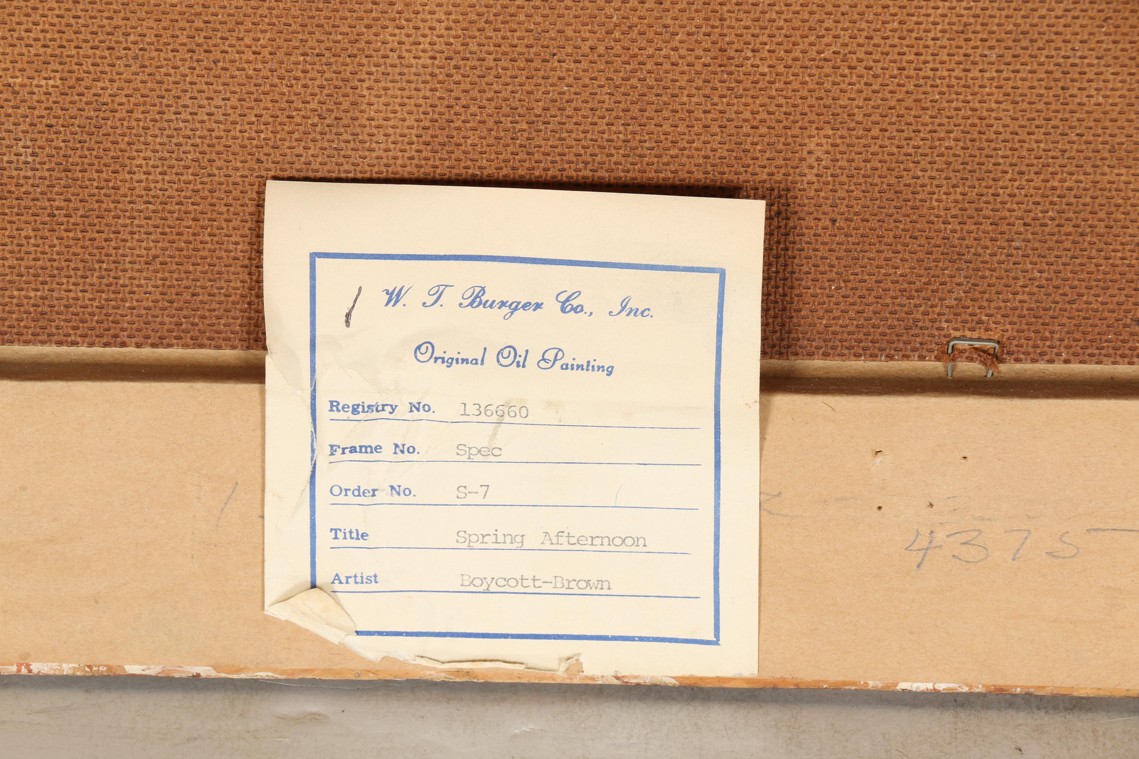 Hugh Boycott-Brown Oil Painting of "Spring Afternoon"