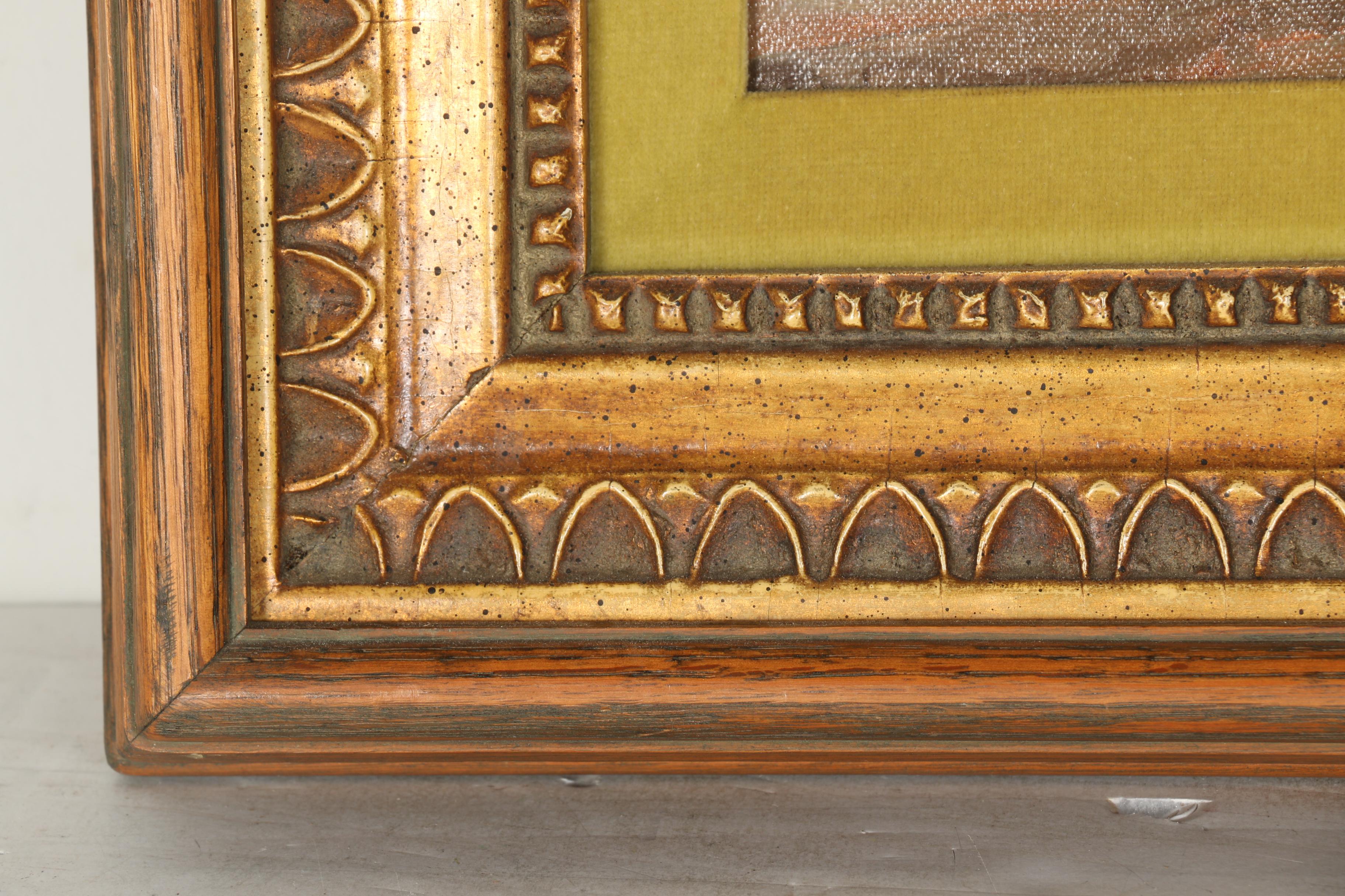 Oil Painting on Canvas of Cathedral Interior