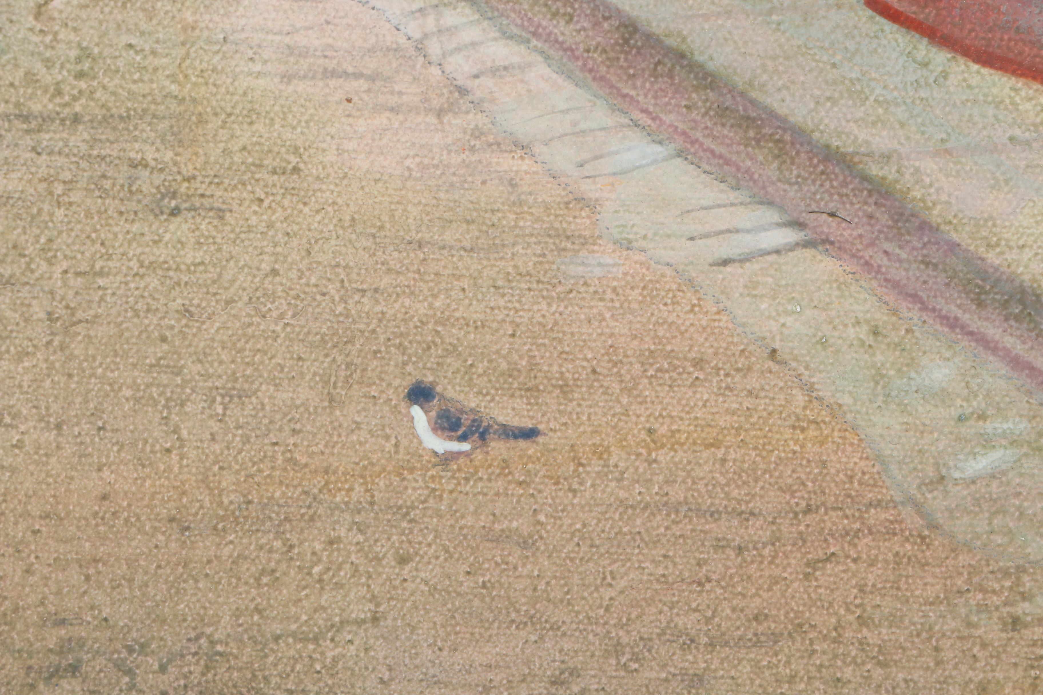 William Benecke Oil Painting on Canvas "Paris Street"