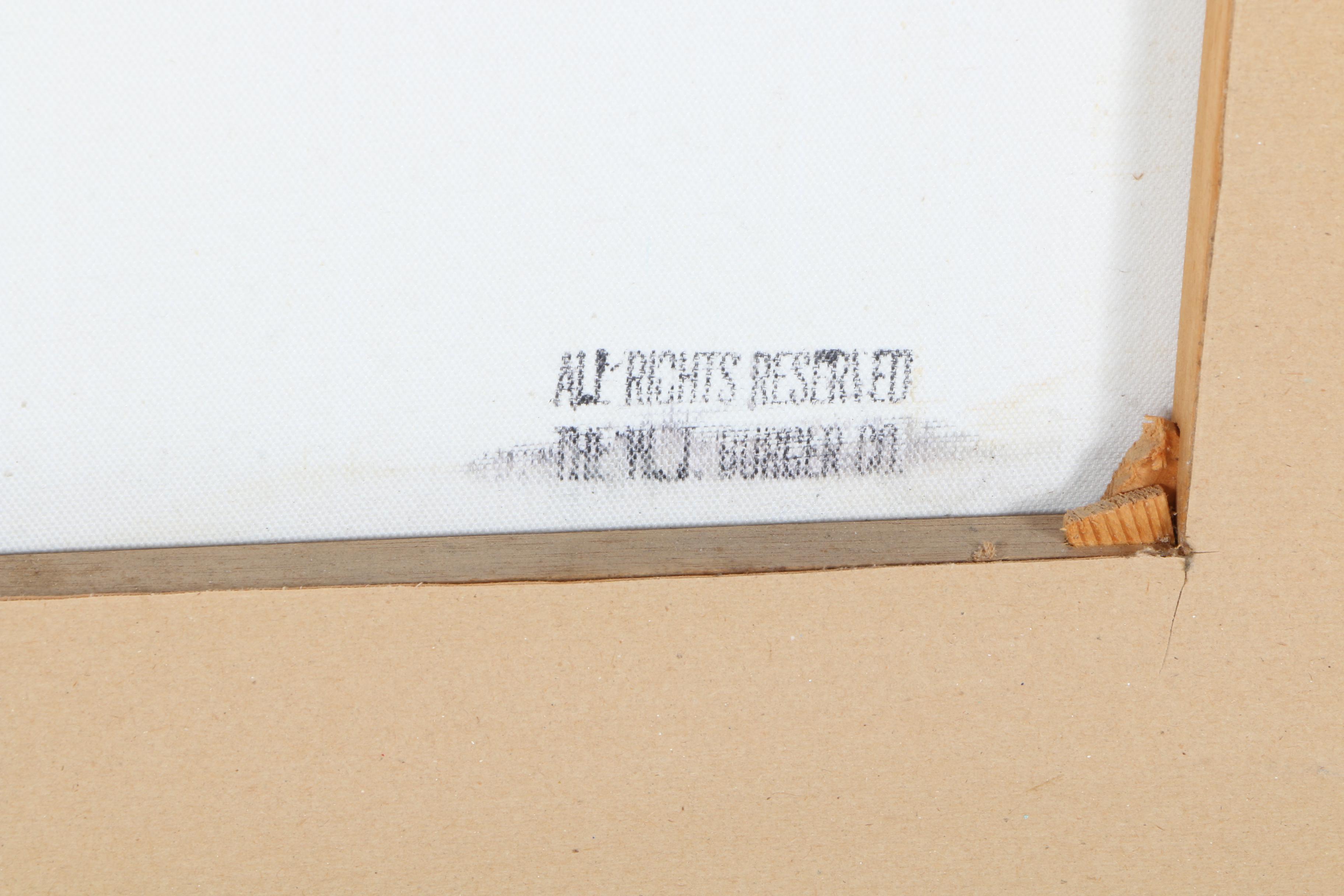 William Benecke Oil Painting on Canvas "Paris Street"