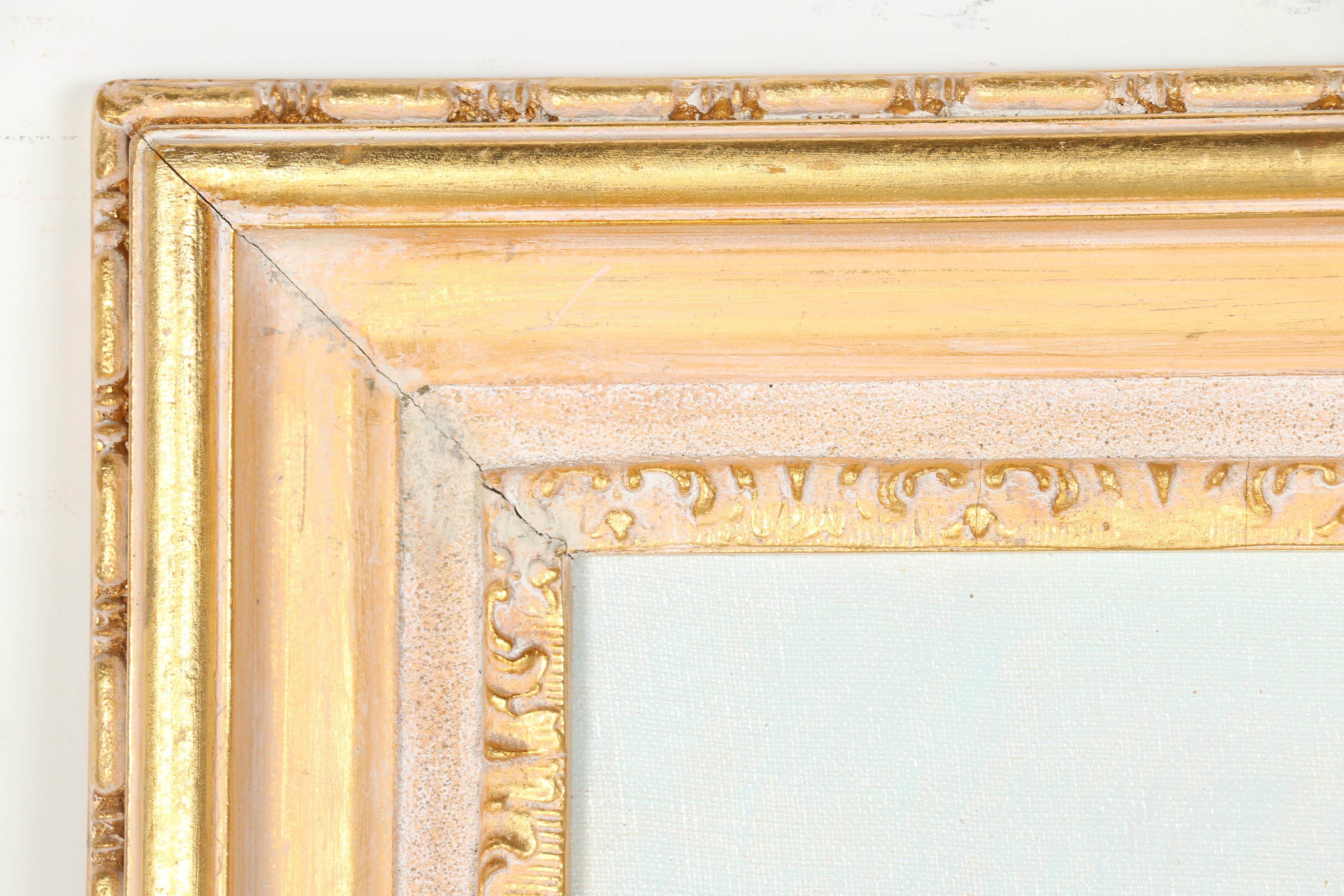 After Claude Jousset Canvas Reproduction of "Soleil sur le Village Haute Provence"