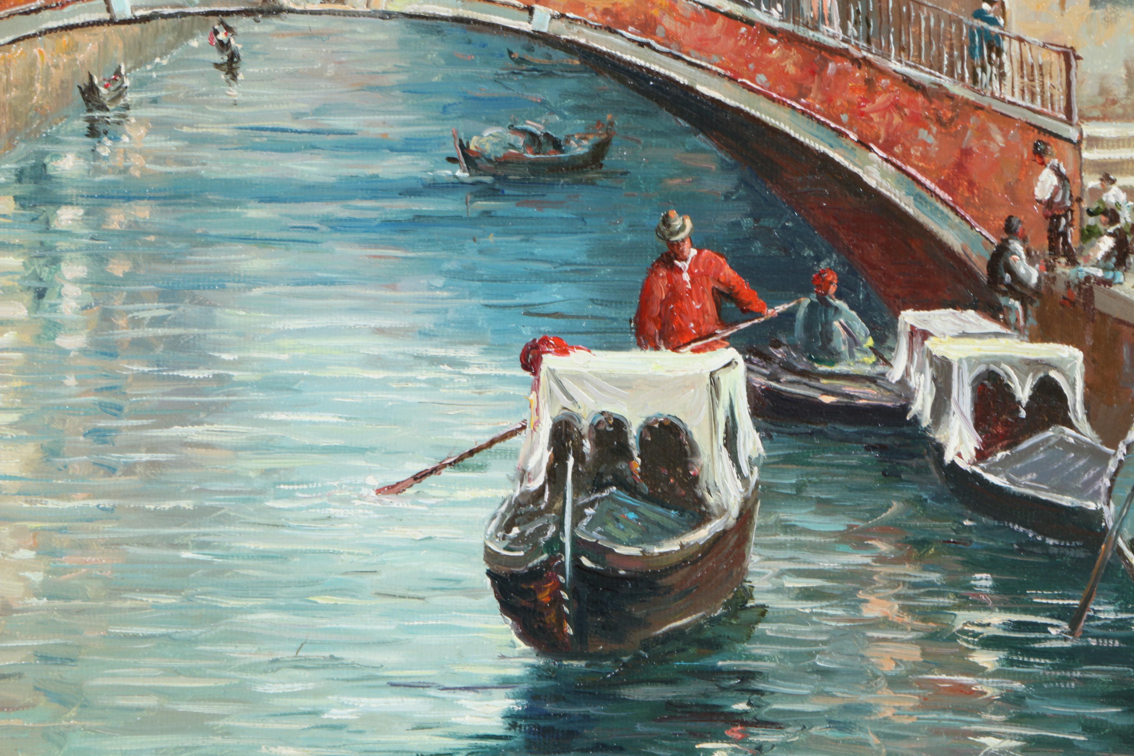 Sargent Oil Painting on Canvas "Venice"