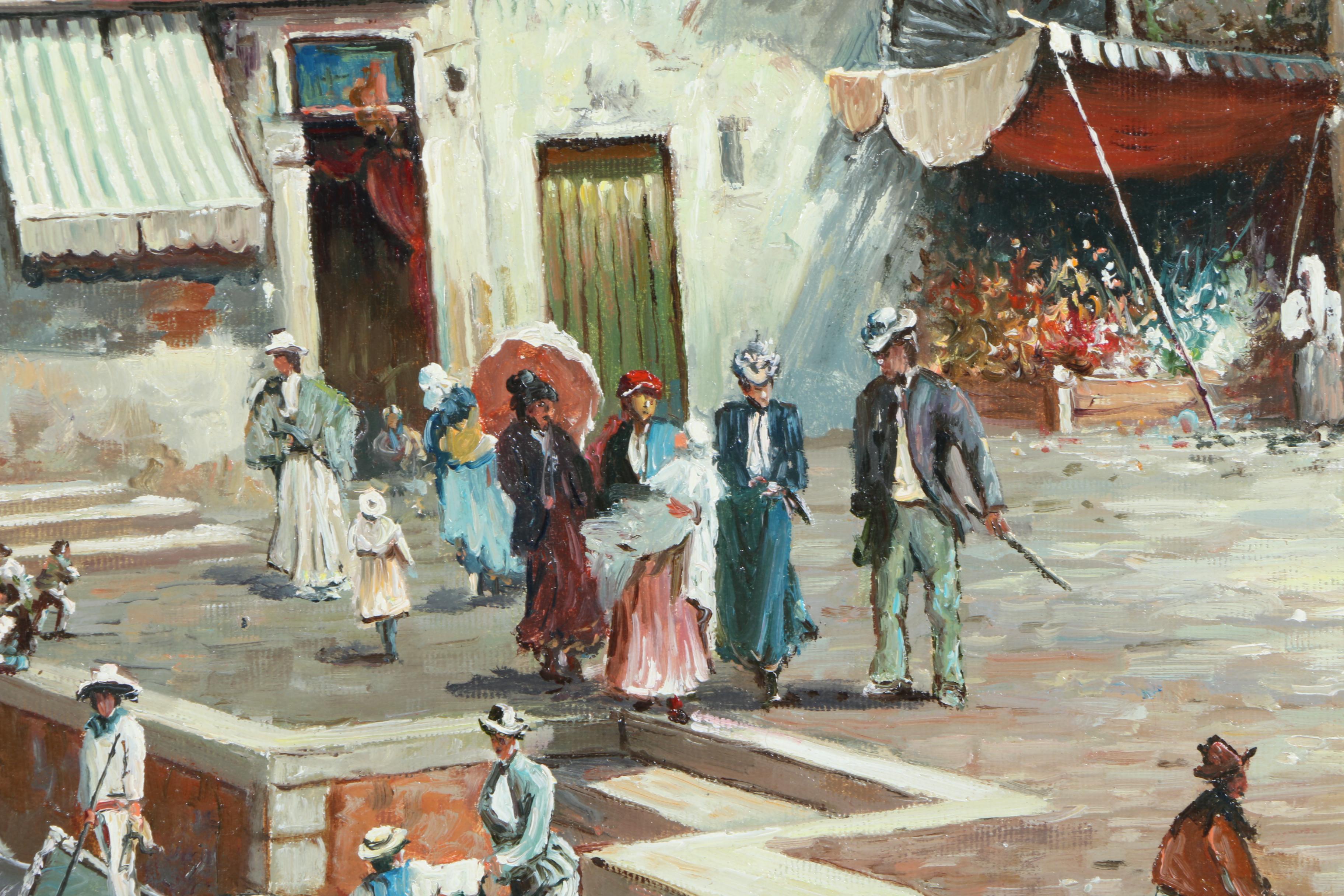 Sargent Oil Painting on Canvas "Venice"