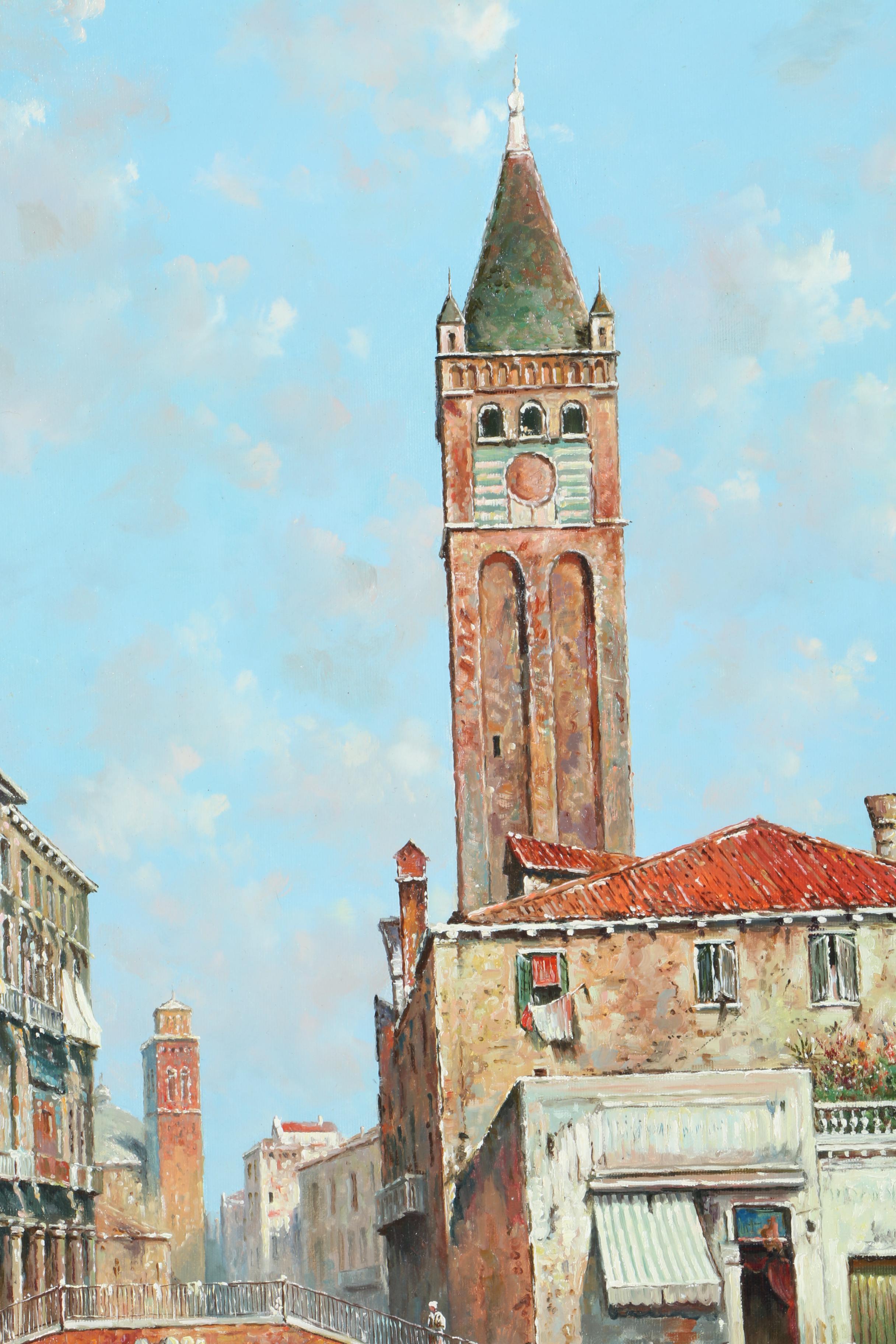 Sargent Oil Painting on Canvas "Venice"