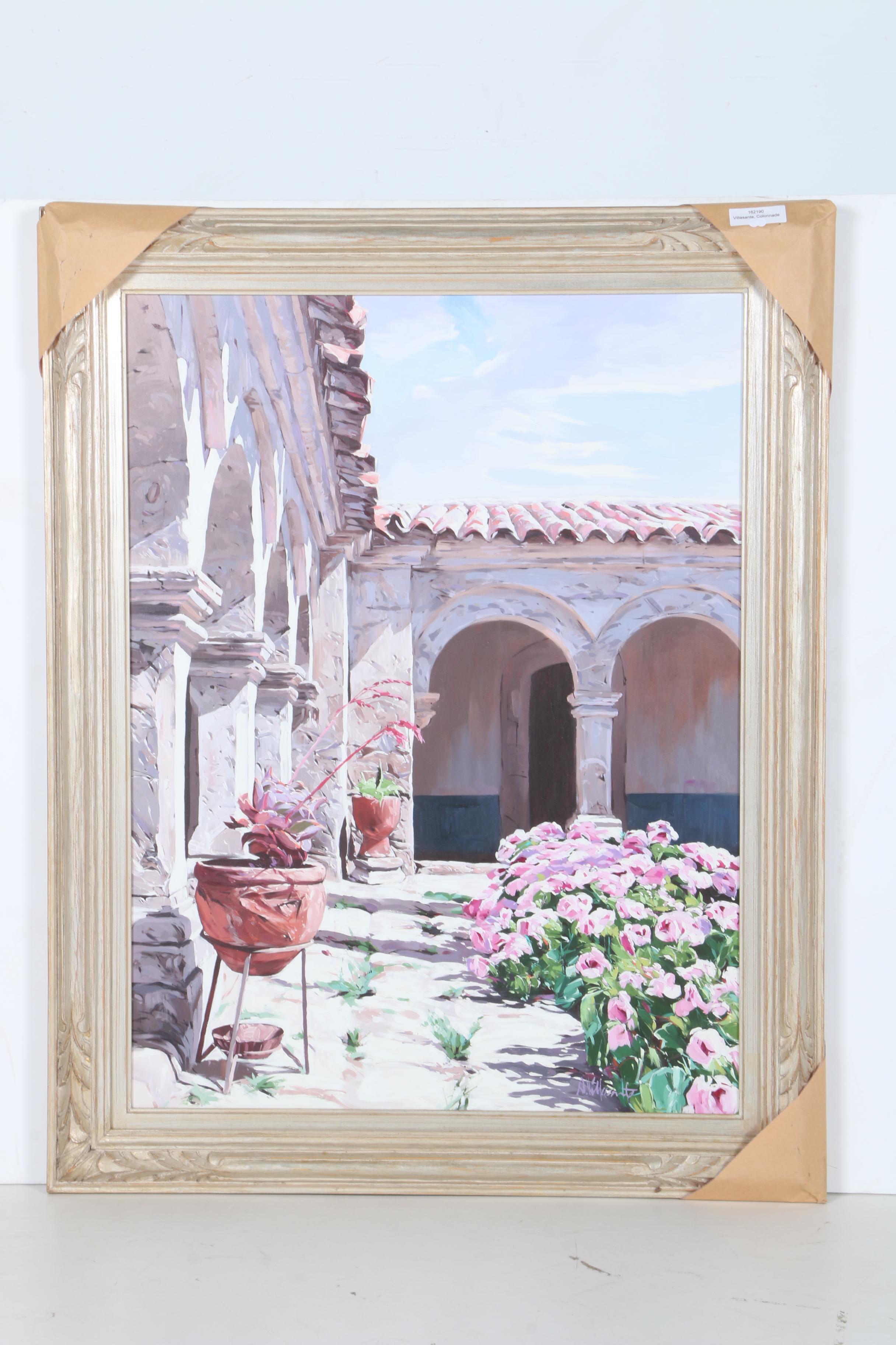 1994 Altino Villasante Oil on Canvas "Colonnade"