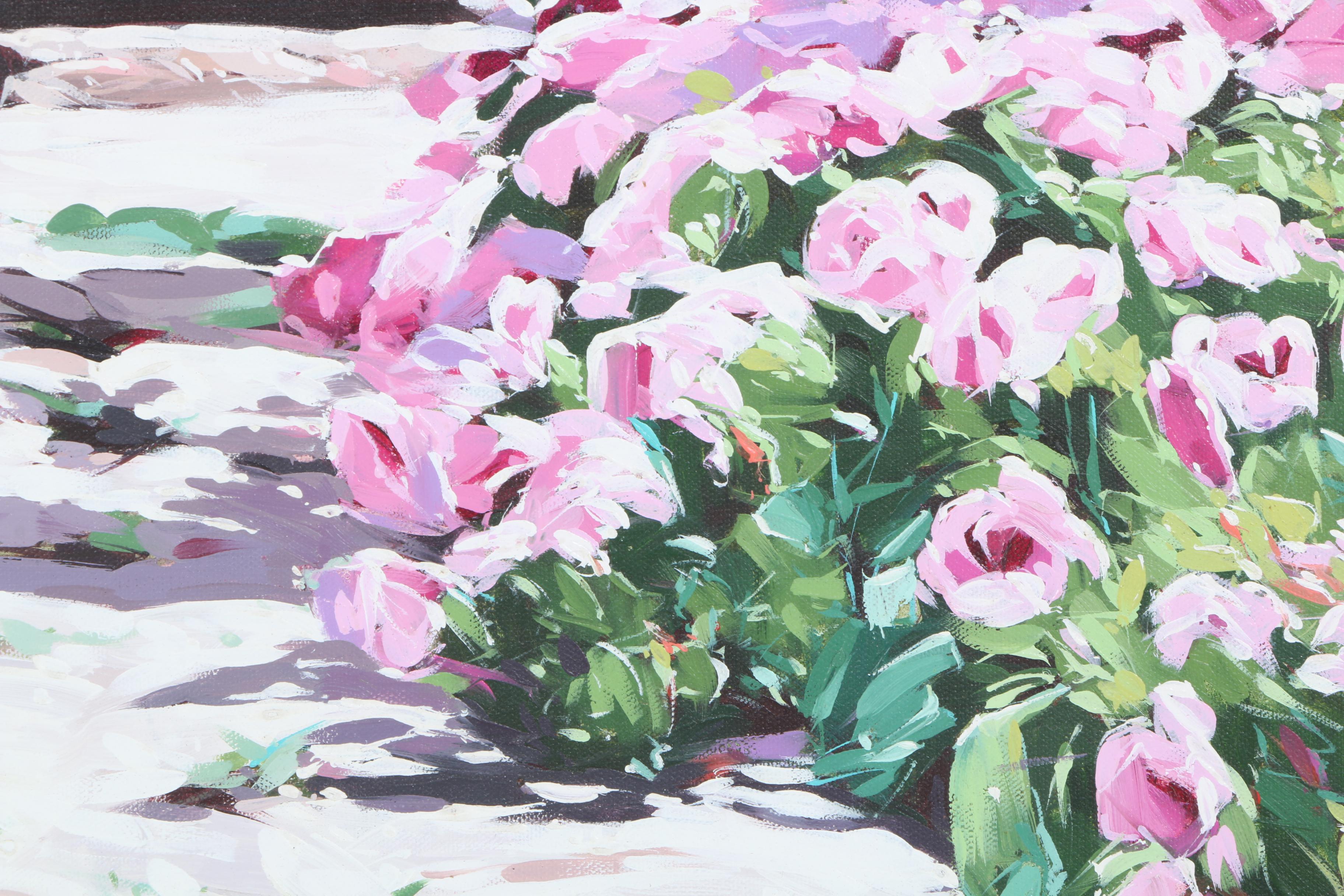 1994 Altino Villasante Oil on Canvas "Colonnade"