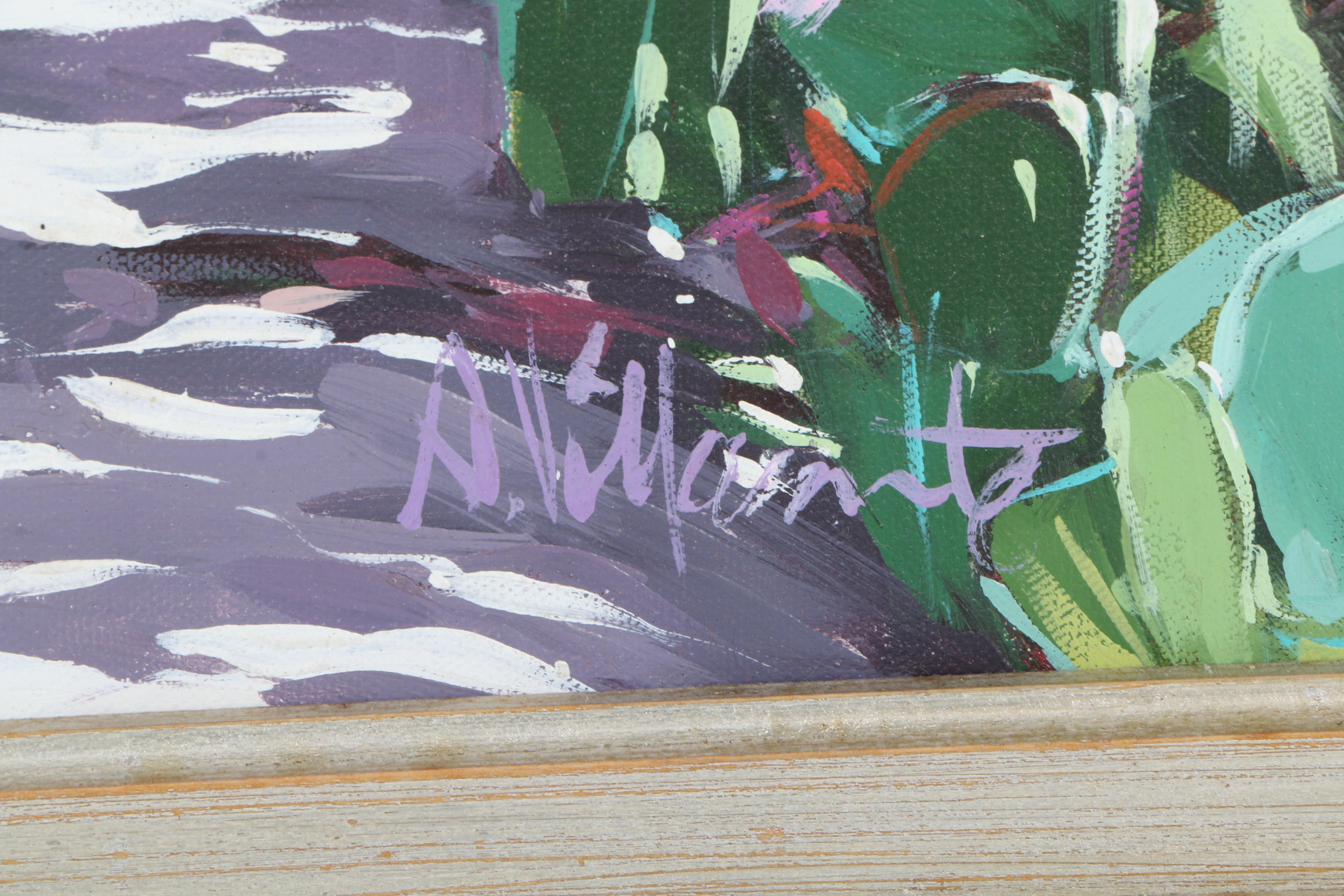 1994 Altino Villasante Oil on Canvas "Colonnade"