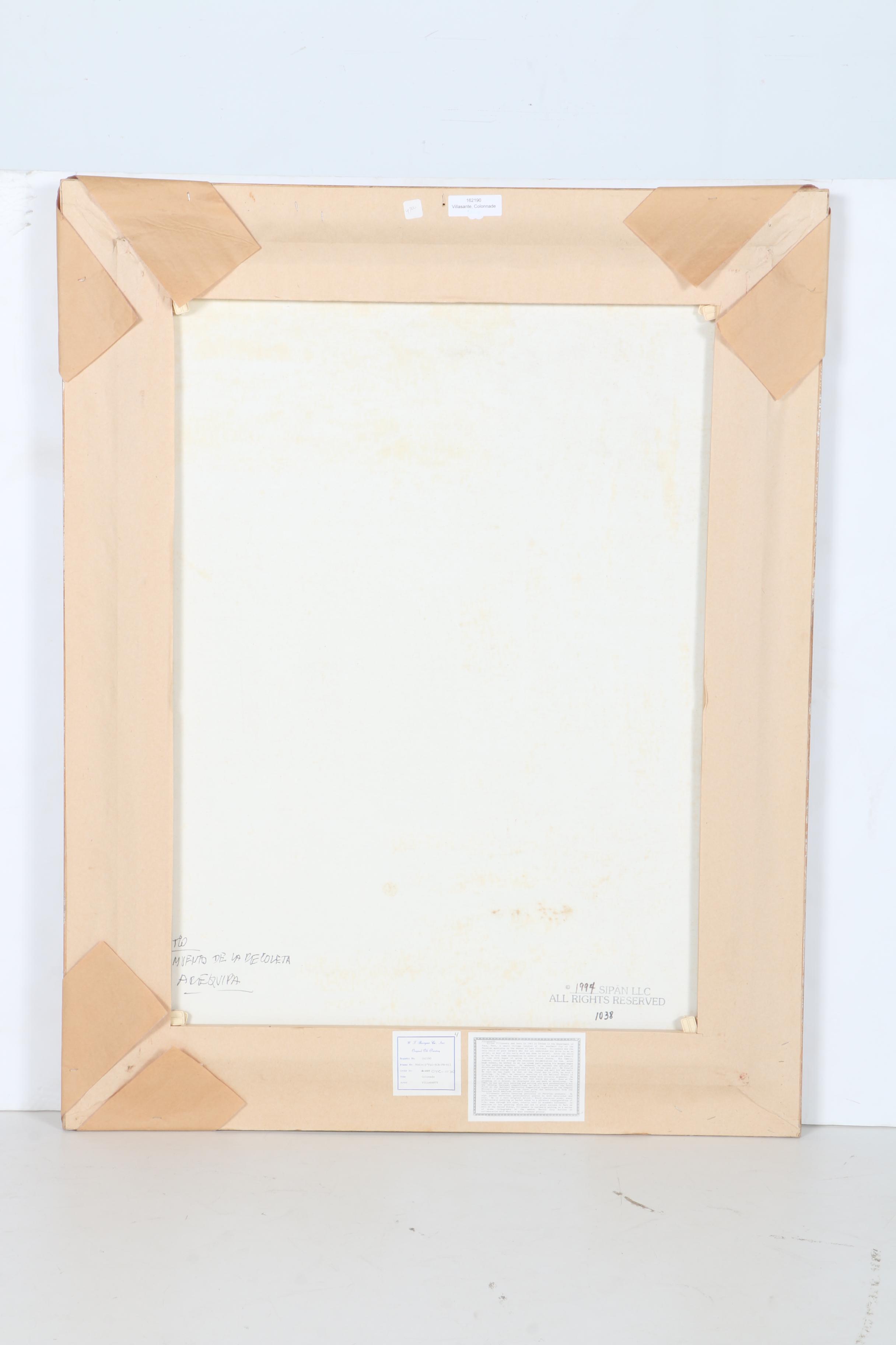 1994 Altino Villasante Oil on Canvas "Colonnade"