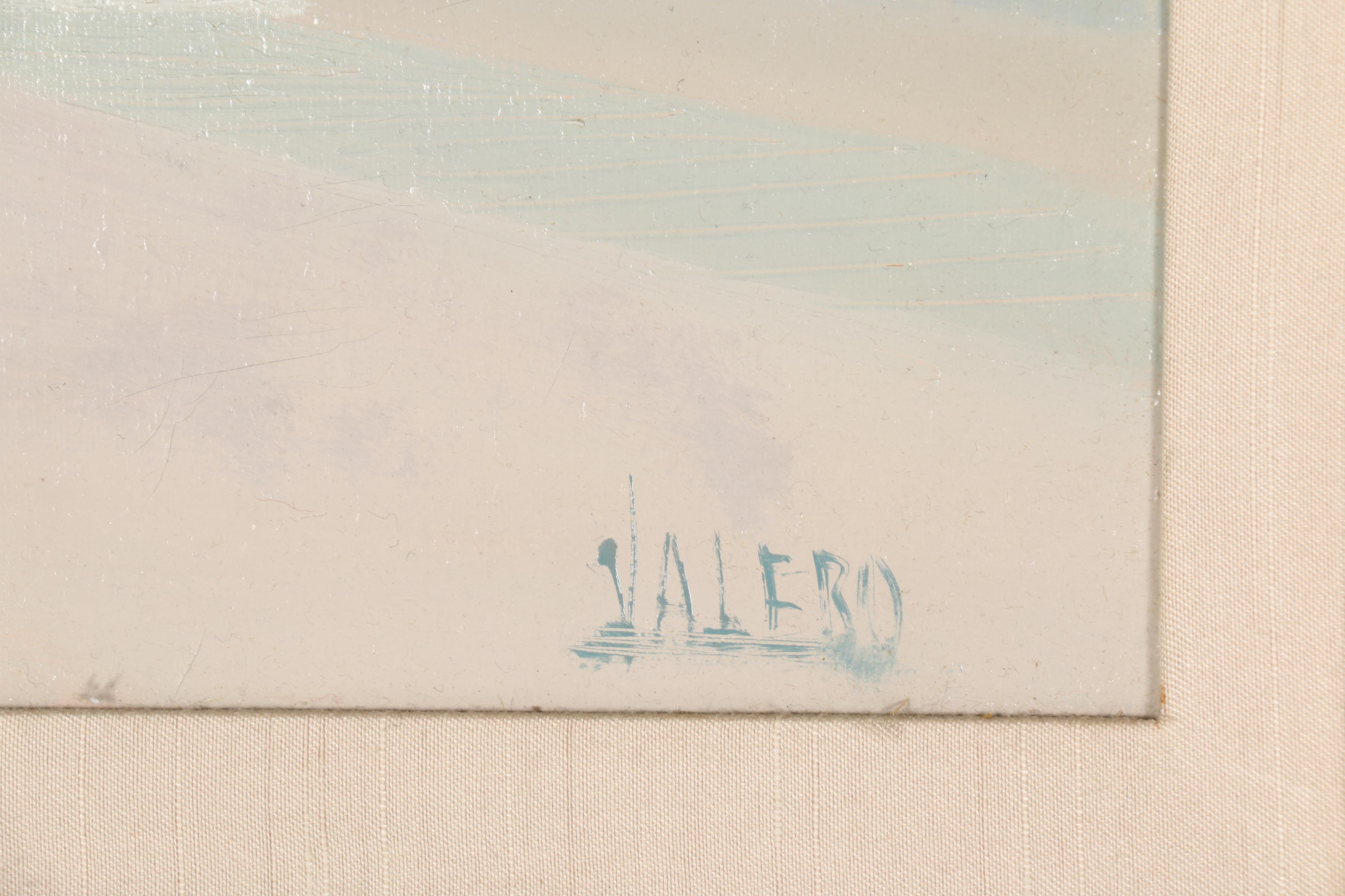 Rafael Velasco Valero Oil Painting on Canvas "Village Square"