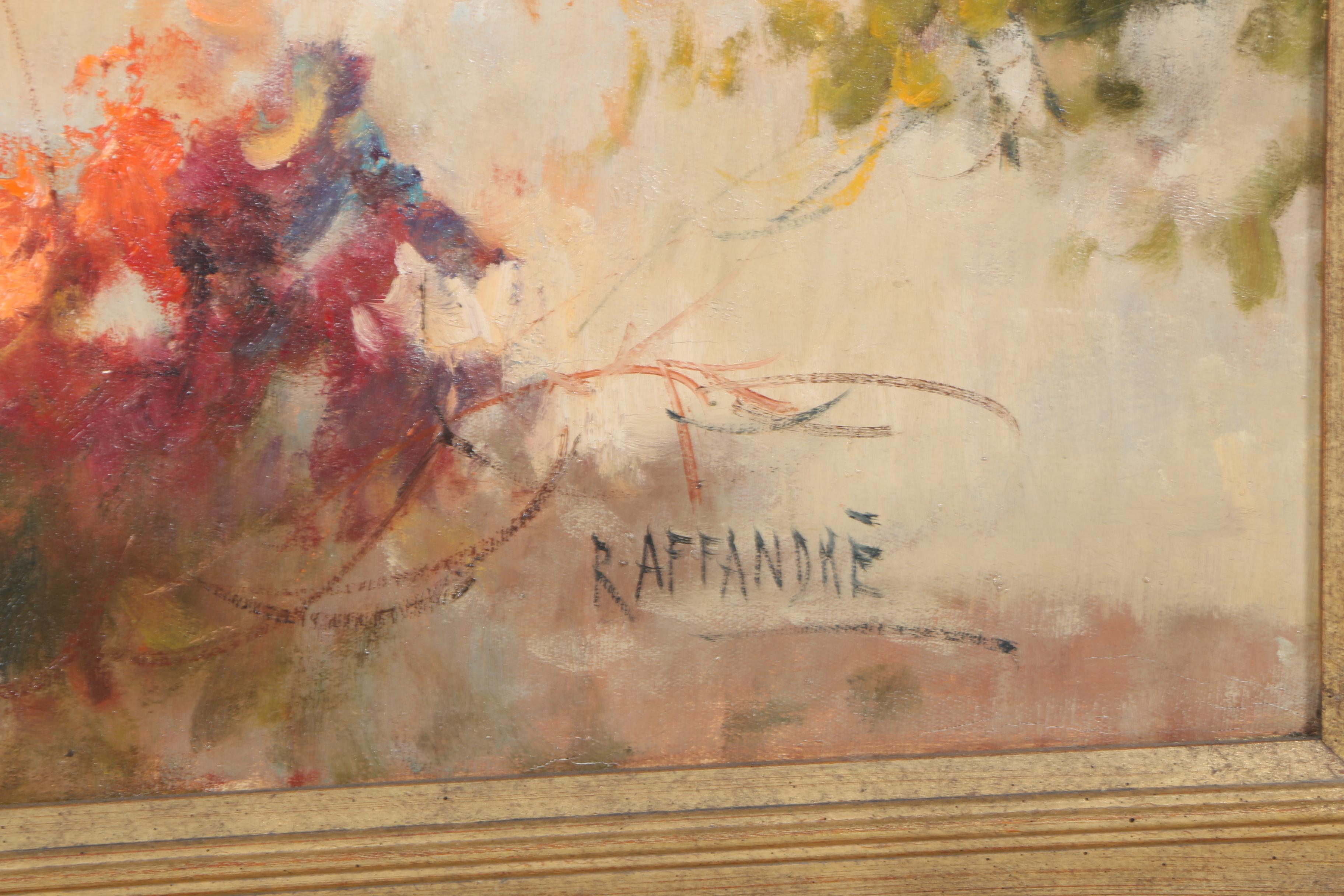 Raffandre Oil Painting on Canvas "Garden Landscape"