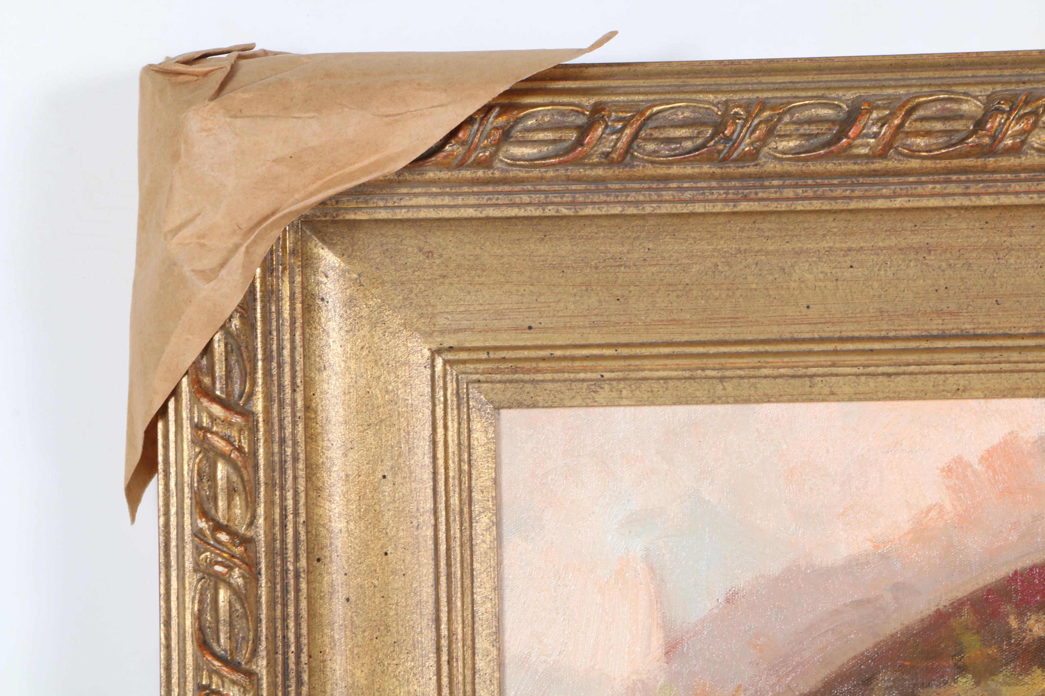 Raffandre Oil Painting on Canvas "Garden Landscape"