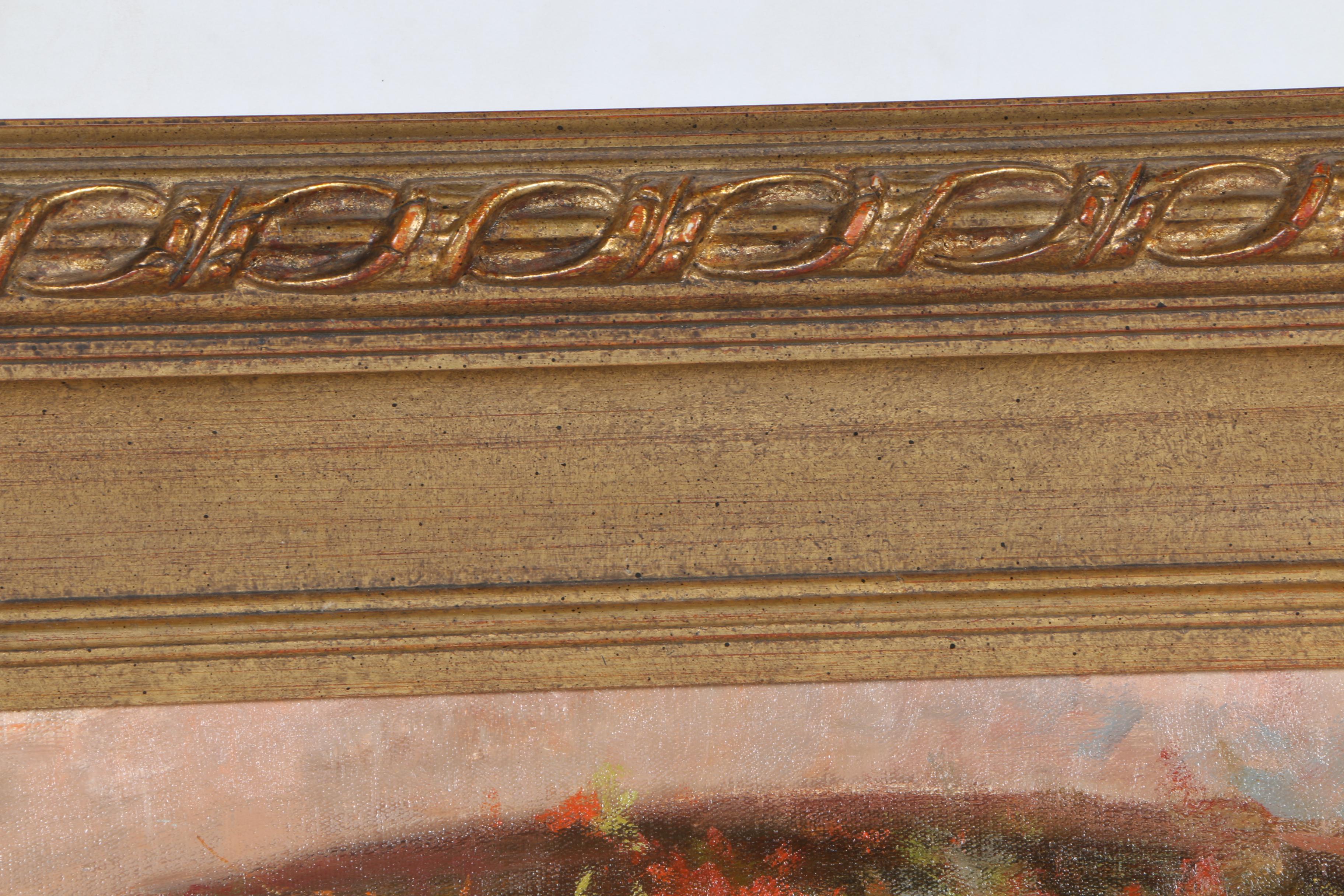 Raffandre Oil Painting on Canvas "Garden Landscape"