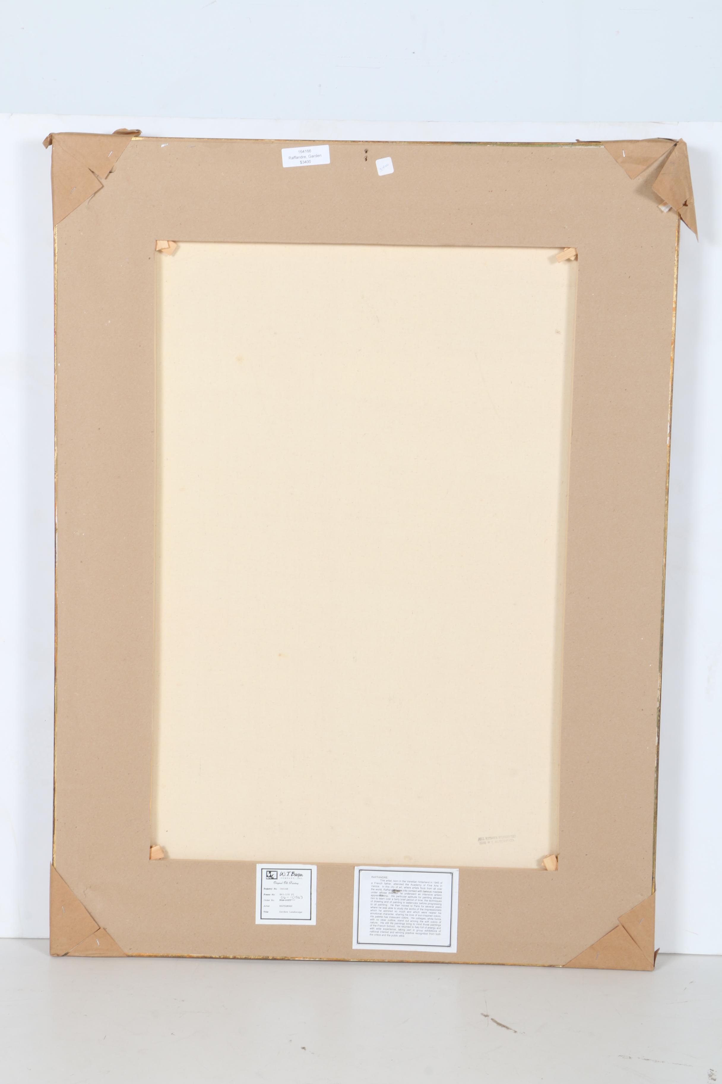 Raffandre Oil Painting on Canvas "Garden Landscape"