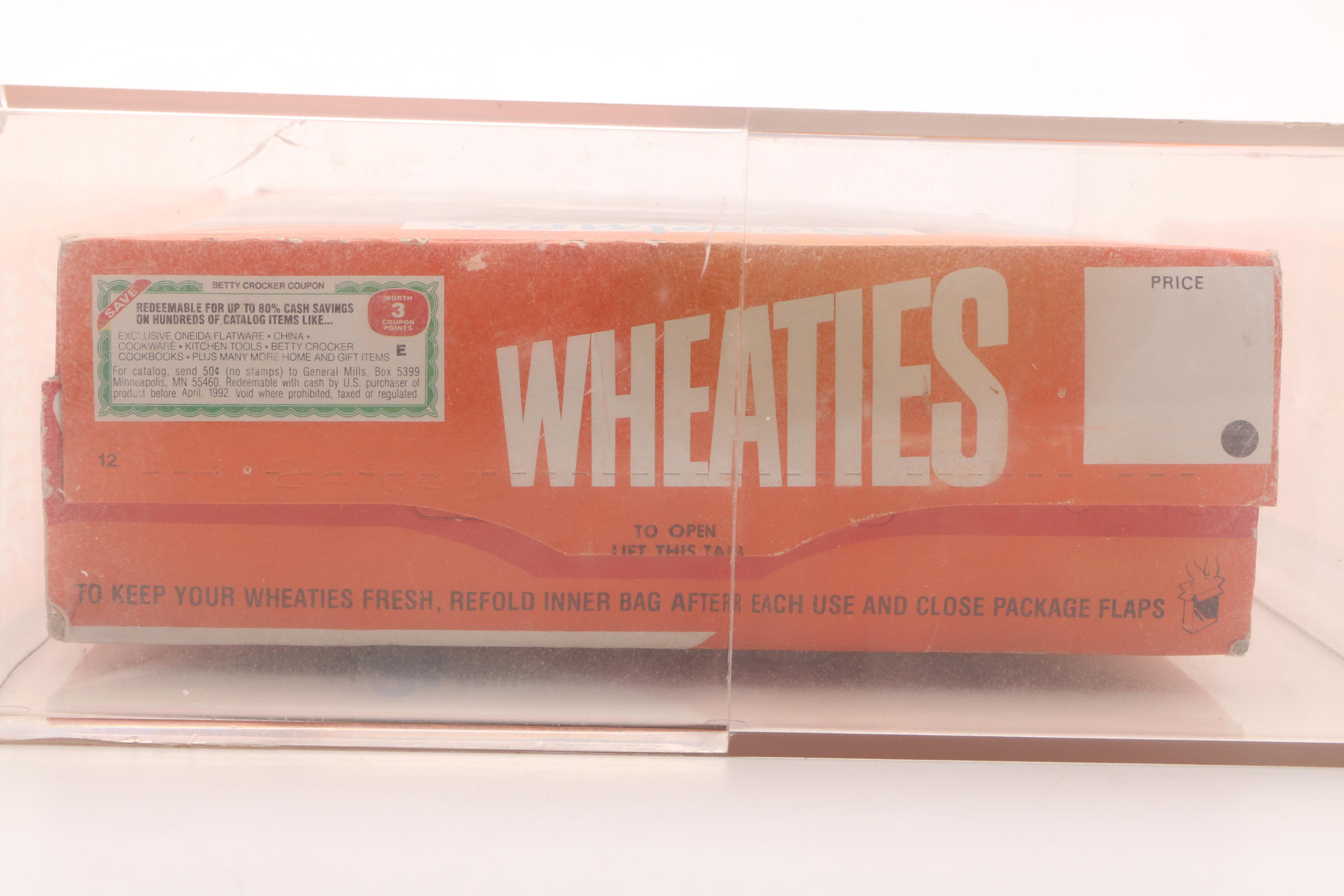 1987 Walter Payton Commemorative Wheaties Cereal Box