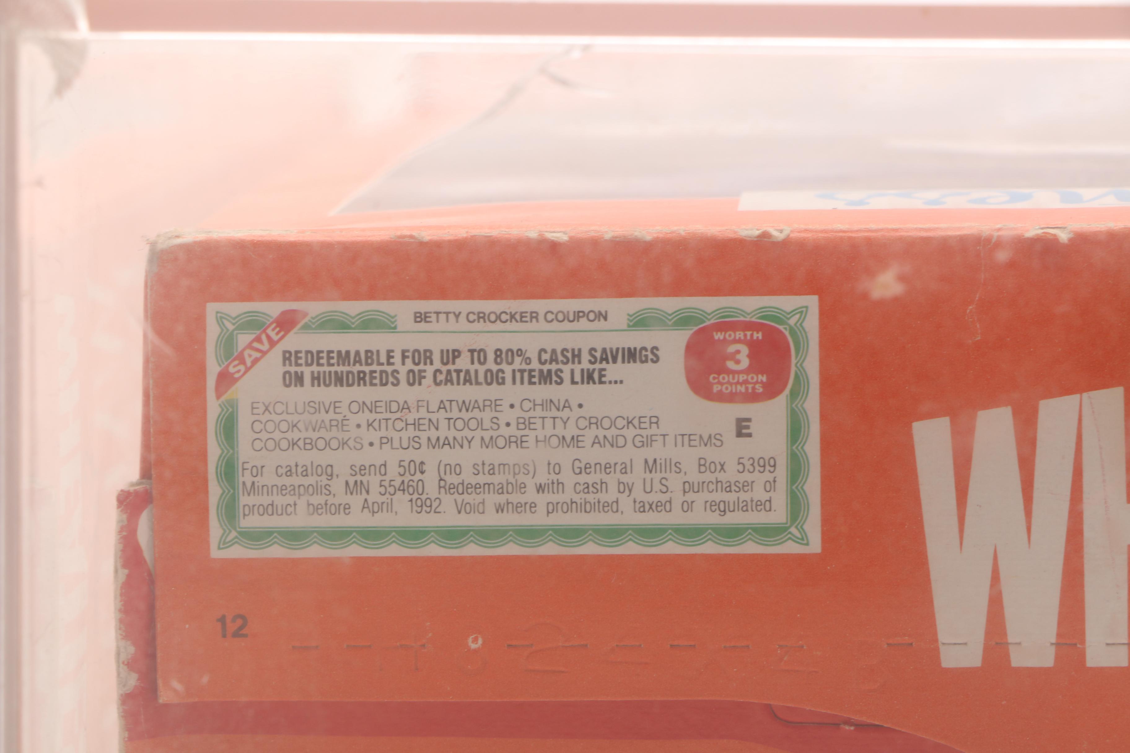 1987 Walter Payton Commemorative Wheaties Cereal Box