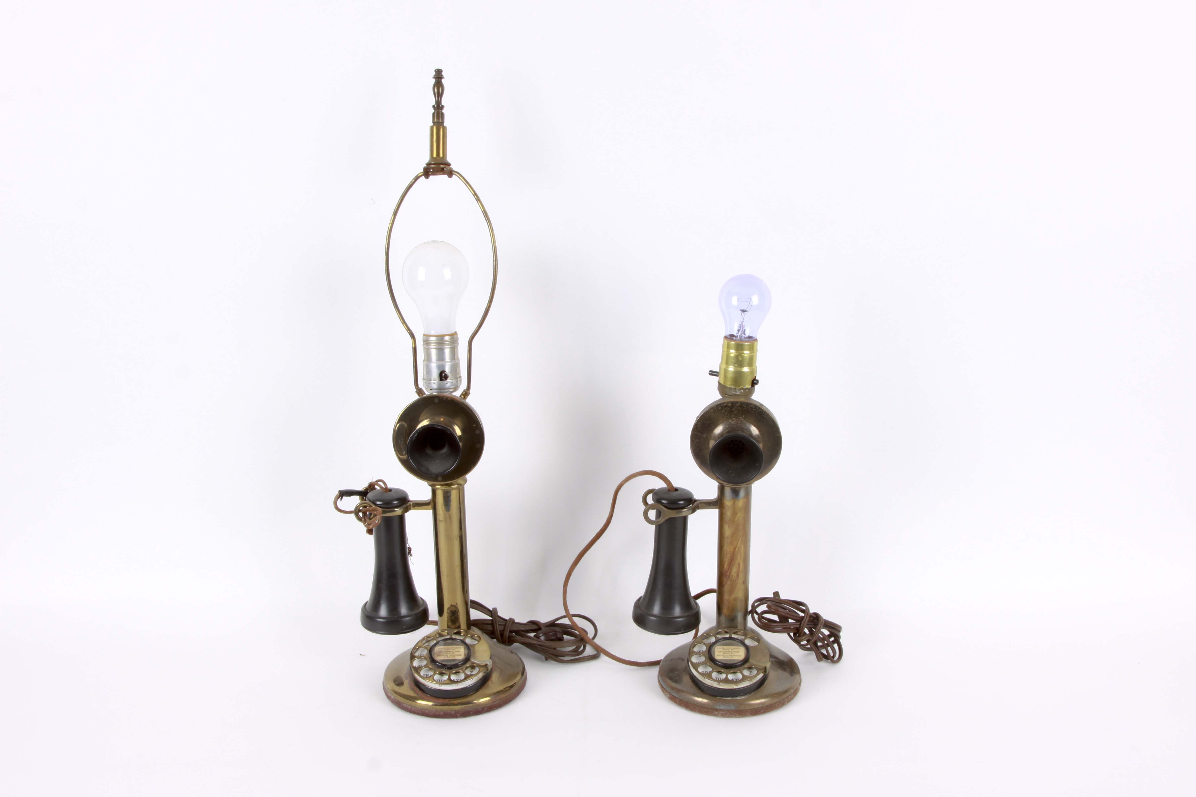 American Tel & Tel Converted Phone Lamps