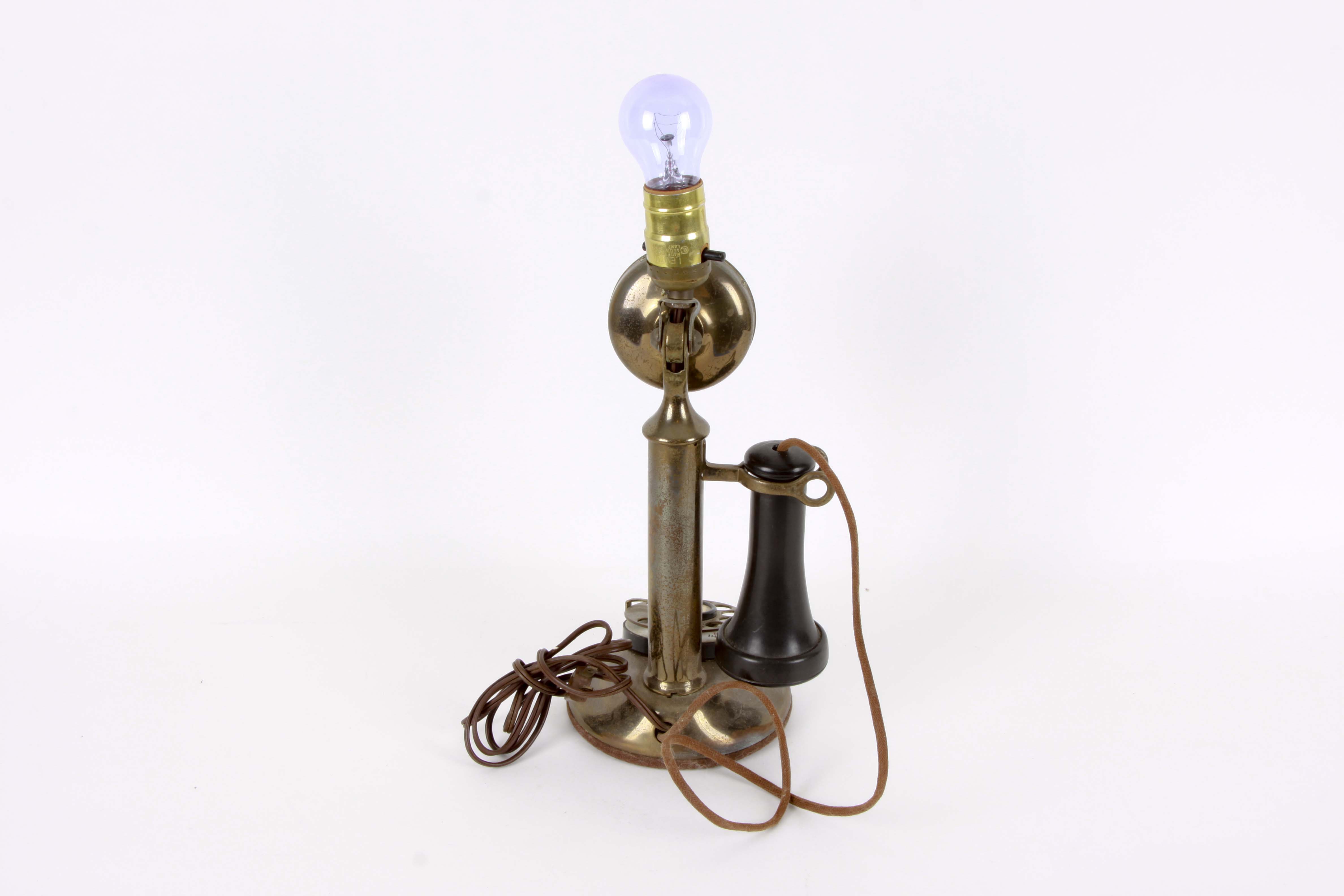American Tel & Tel Converted Phone Lamps
