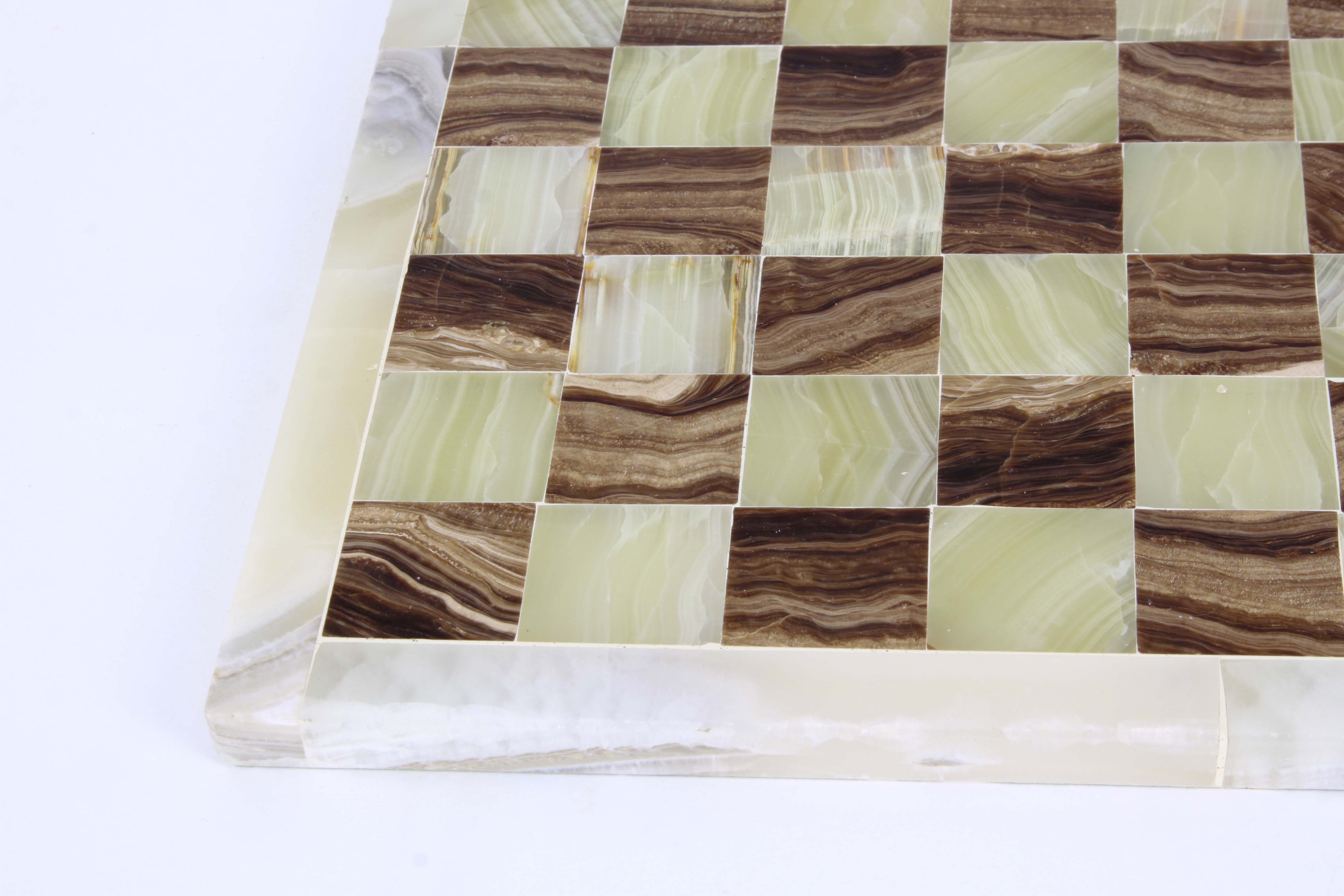 Carved Marble and Quartz Chess Set