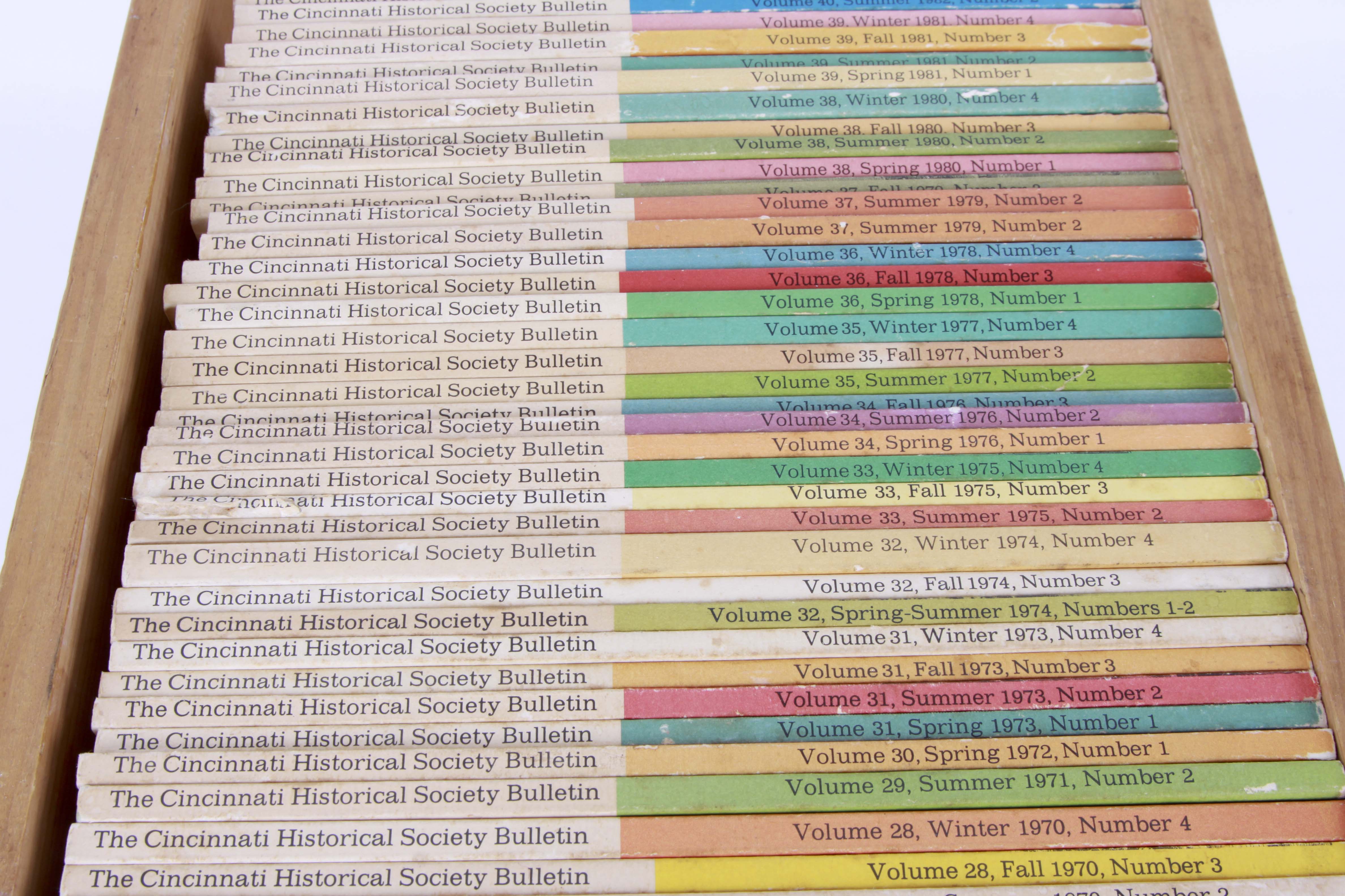 "Cincinnati Historical Society Bulletin" Quarterly Magazines