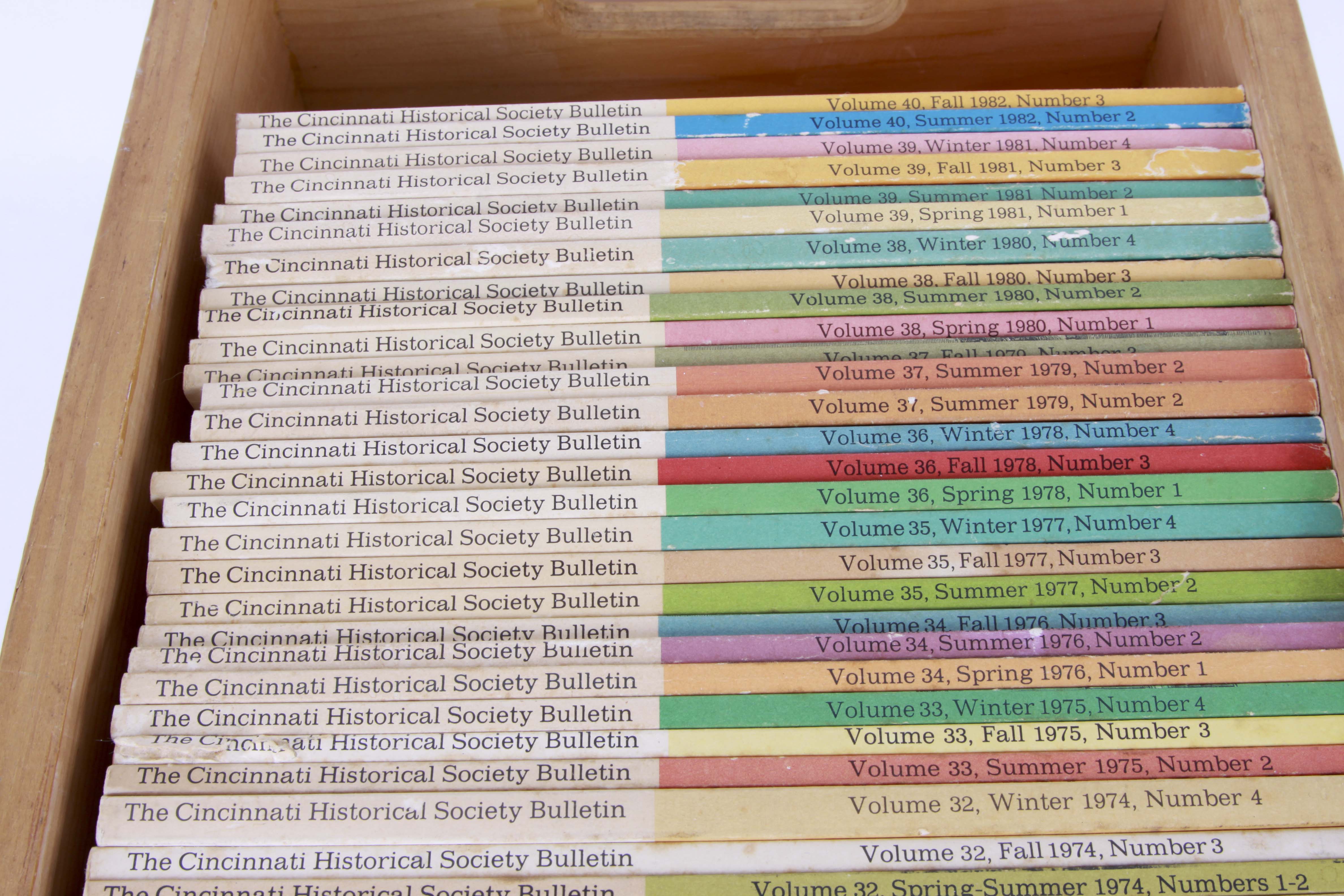 "Cincinnati Historical Society Bulletin" Quarterly Magazines