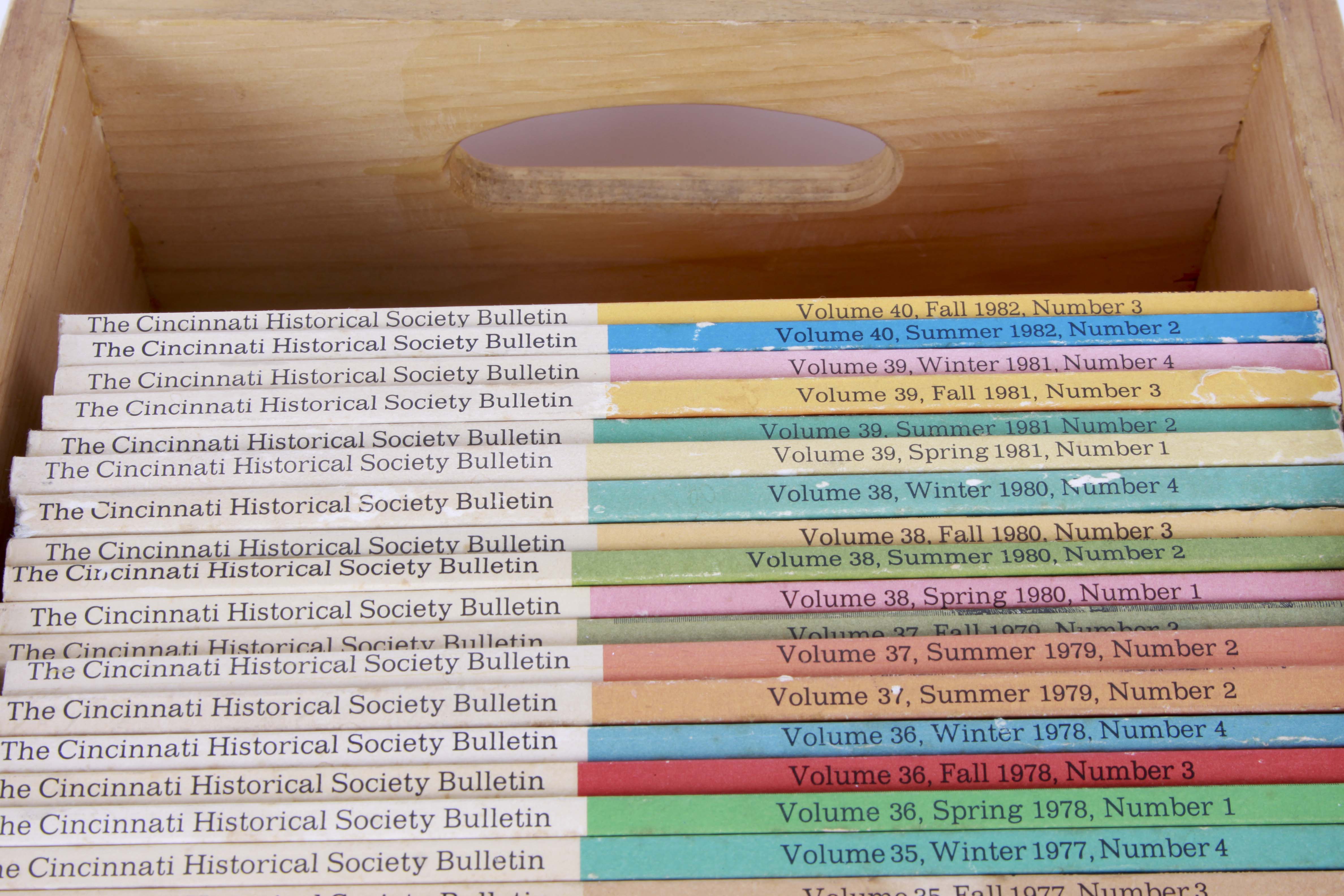"Cincinnati Historical Society Bulletin" Quarterly Magazines
