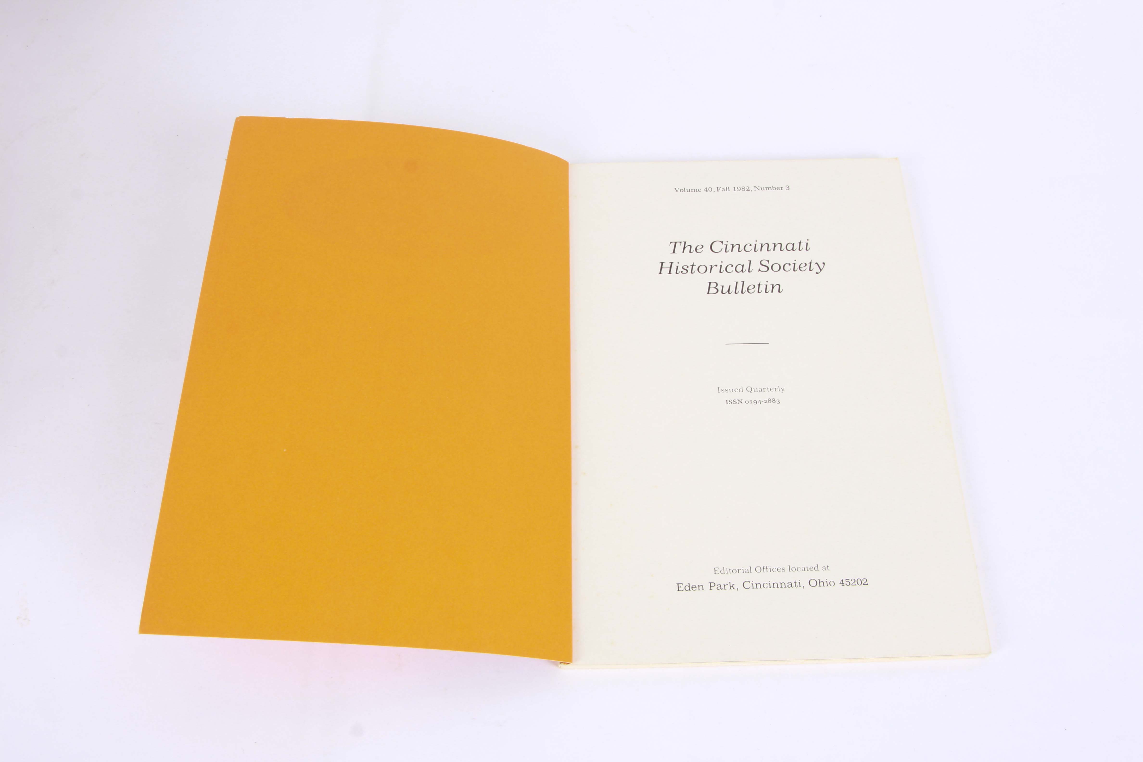 "Cincinnati Historical Society Bulletin" Quarterly Magazines