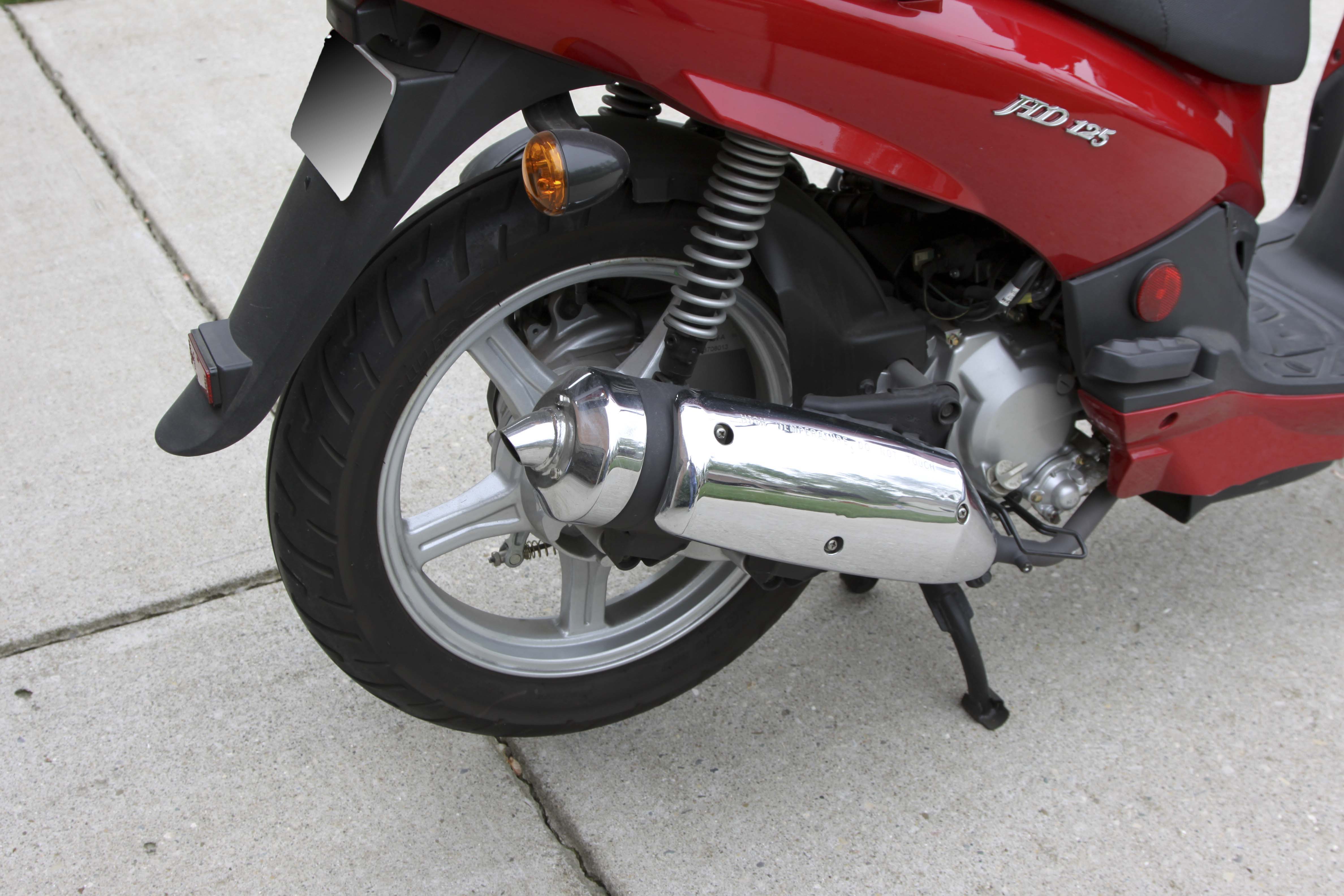 2008 Sym HD125 Red Scooter